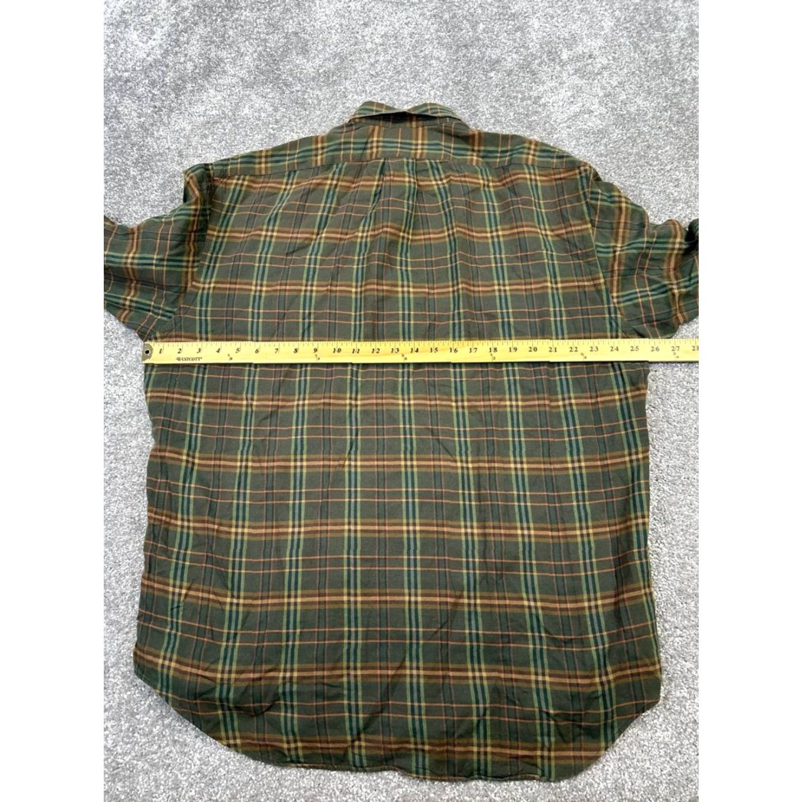 Polo Ralph Lauren VINTAGE Polo Ralph Lauren Shirt Mens L Green Plaid Button-Up Size US L / EU 52-54 / 3 - 5 Thumbnail