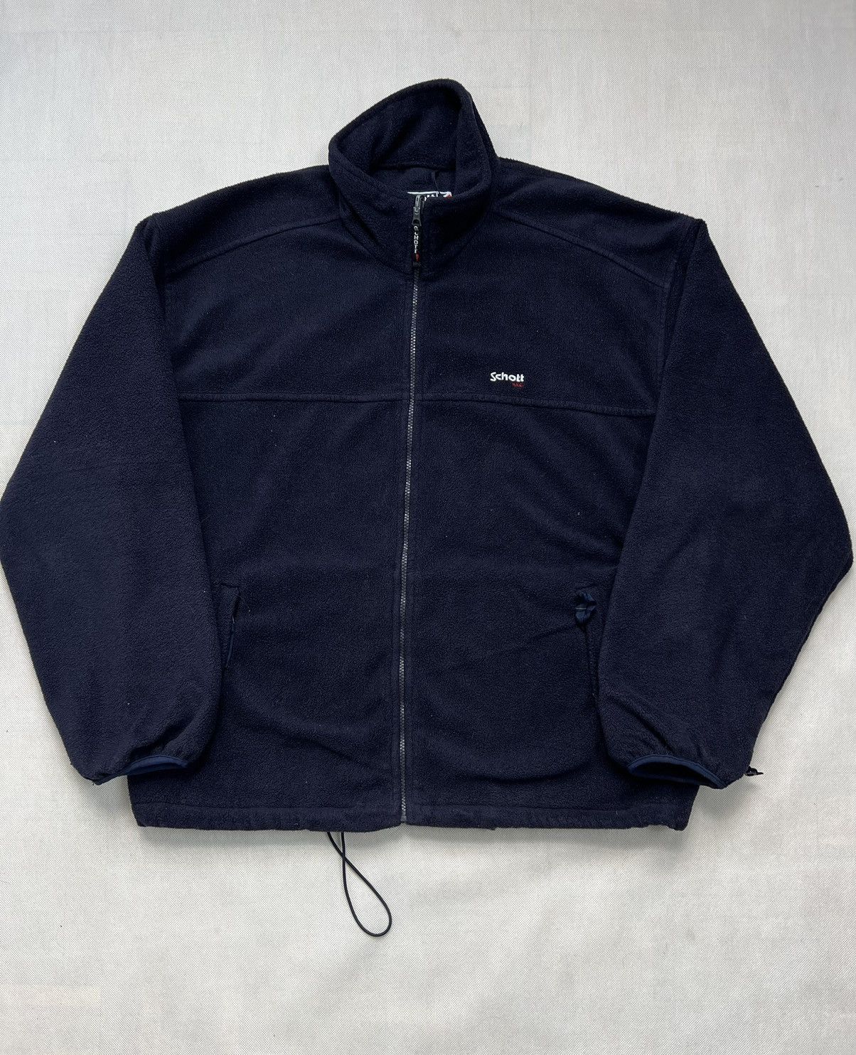 Schott × Vintage Baggy Fleece Jacket Schott vintage 90’s zipped warm winter Size US XL / EU 56 / 4 - 2 Thumbnail