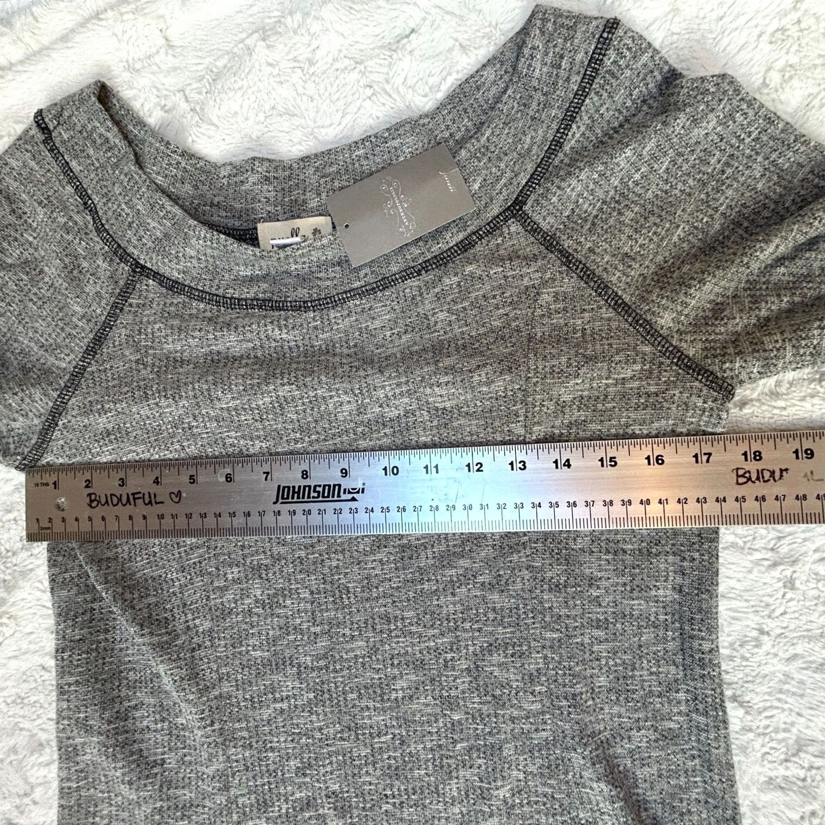 Anthropologie Puella Womens Knit Gray Boat Neck Maxi Dress L Hi-Low A-Line Knitwear Casual Sweater Dress Size L / US 10 / IT 46 - 5 Thumbnail