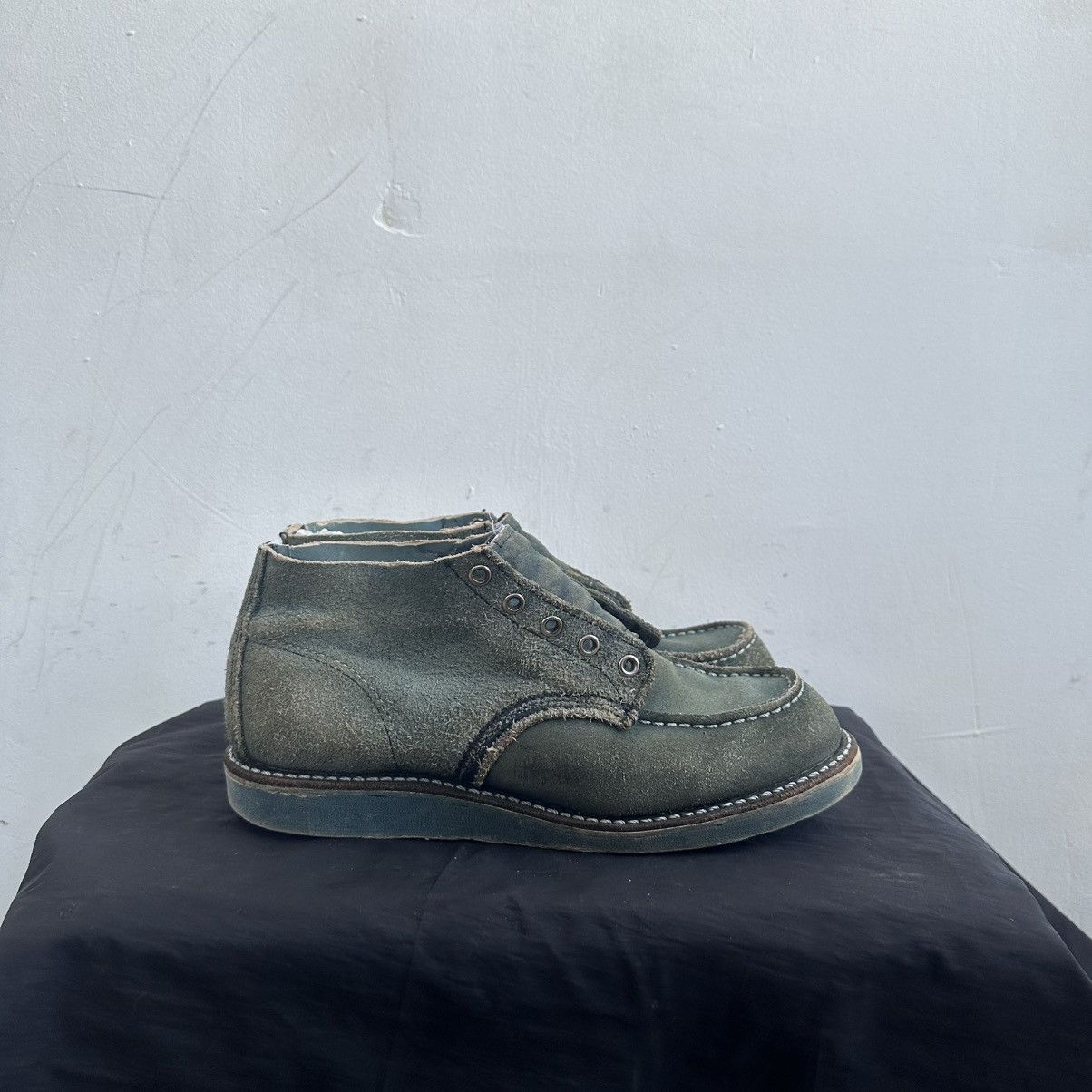 Red Wing 8173 Moc Toe suede leather indigo heritage boots