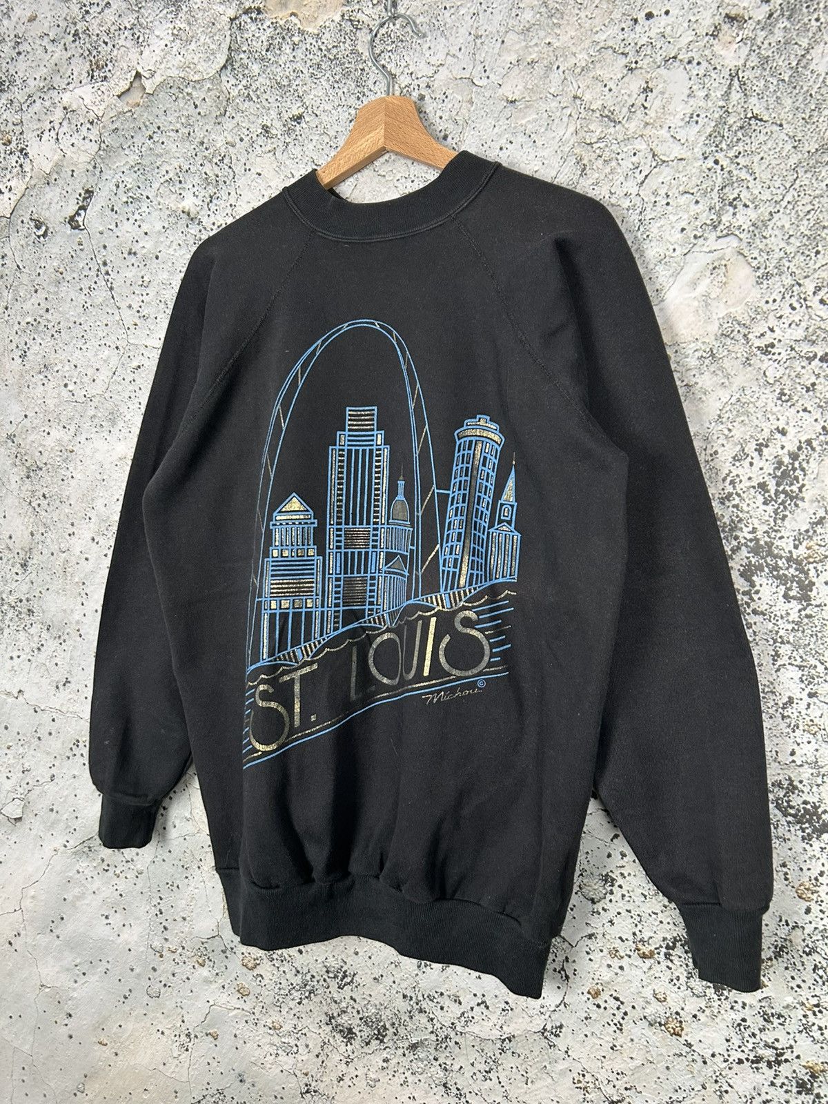 Vintage Vintage St Louis USA Graphic Crewneck Boxy Baggy 90d Skate Size US M / EU 48-50 / 2 - 2 Thumbnail
