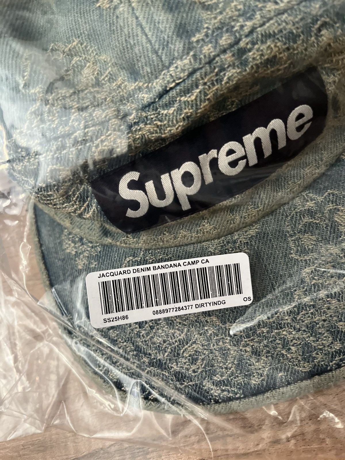 Supreme Supreme Bandana Jacquard Denim Camp Cap Size ONE SIZE - 6 Thumbnail