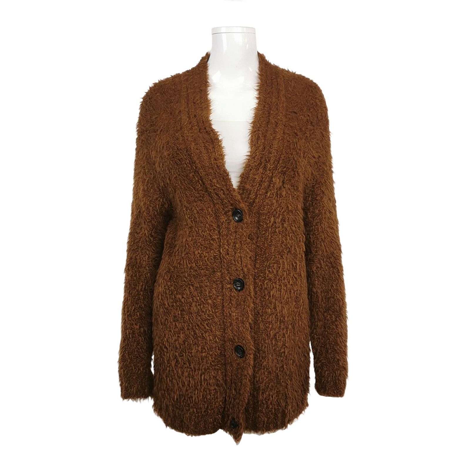 Weekend Max Mara Weekend Max Mara XS Wool-Alpaca V-Neck Coat Size XS / US 0-2 / IT 36-38 - 1 Thumbnail