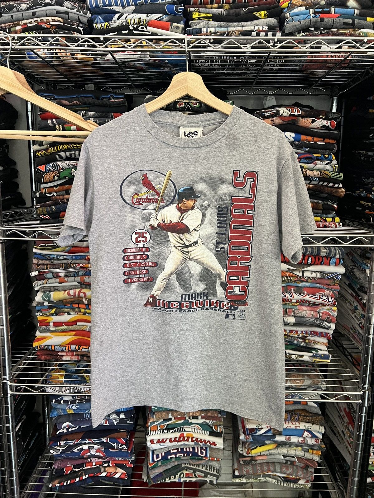 Lee 1999 Mark McGwire St Louis Cardinals MLB Tee Size US S / EU 44-46 / 1 - 1 Thumbnail