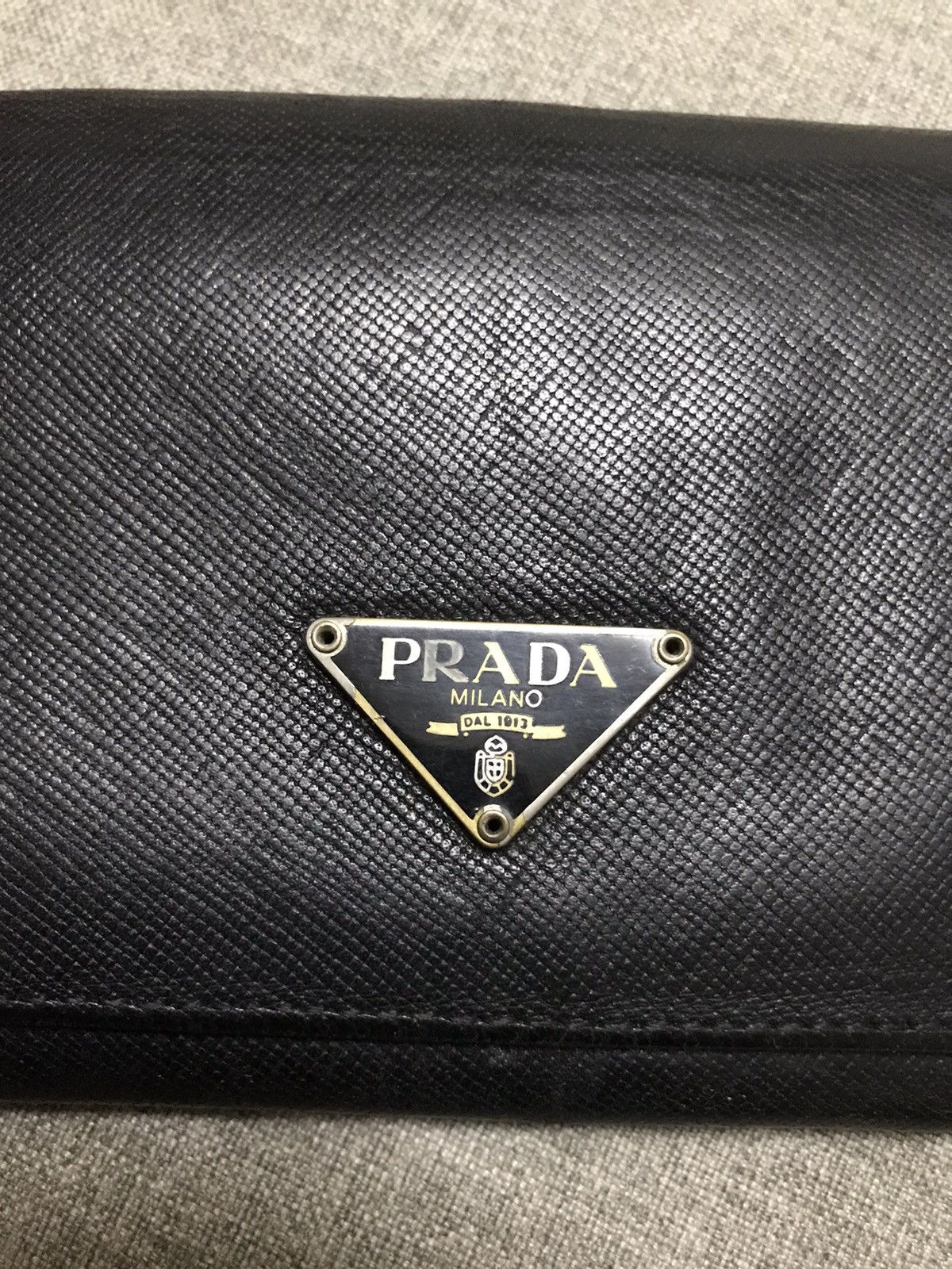 Prada × Vintage PRADA Wallet Black Leather Size ONE SIZE - 8 Thumbnail