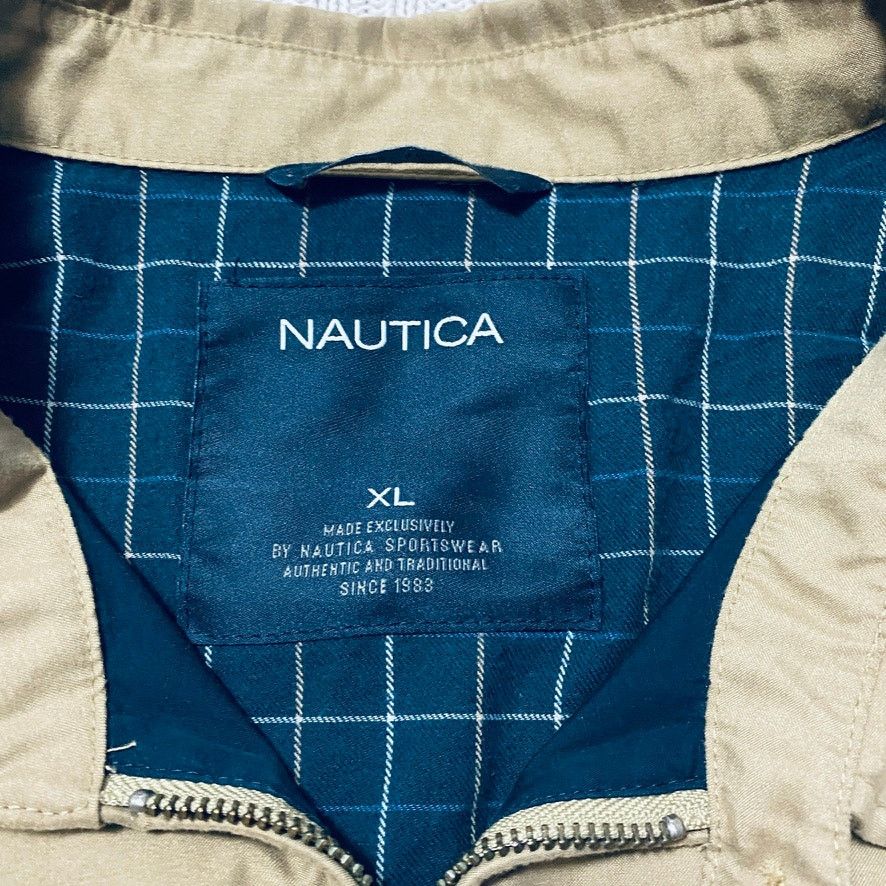 Nautica Vintage Nautica tan windbreaker jacket Size US XL / EU 56 / 4 - 4 Thumbnail