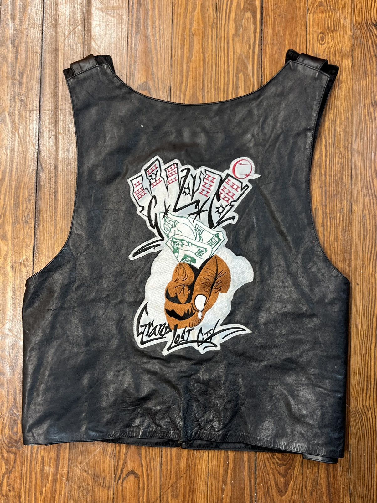 Genuine Leather × Vintage Vintage Leather Biker Vest Motorcycle Club Ruff Ryders Size US XXL / EU 58 / 5 - 1 Thumbnail