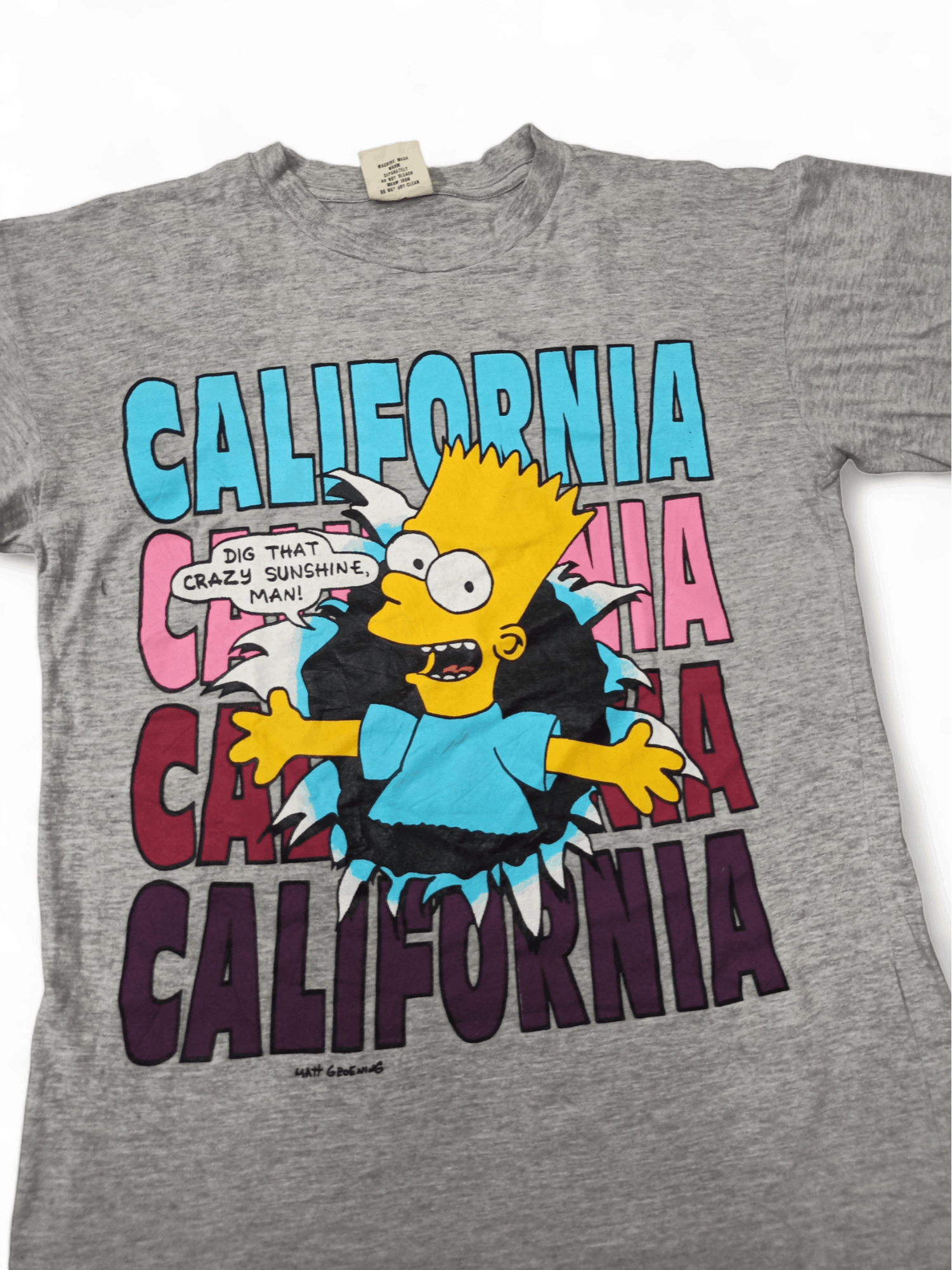The Simpsons Vintage 90s Bart Simpson California The Simpsons T-shirt Size US M / EU 48-50 / 2 - 2 Thumbnail