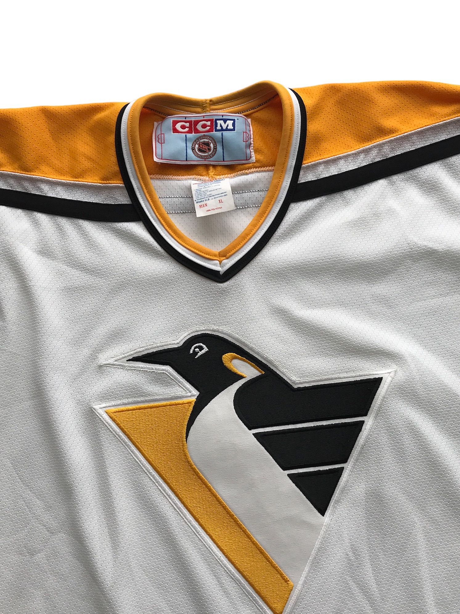 Ccm VINTAGE PITTSBURGH NHL MASKA / CCM JERSEY MADE IN CANADA Size US XL / EU 56 / 4 - 3 Thumbnail