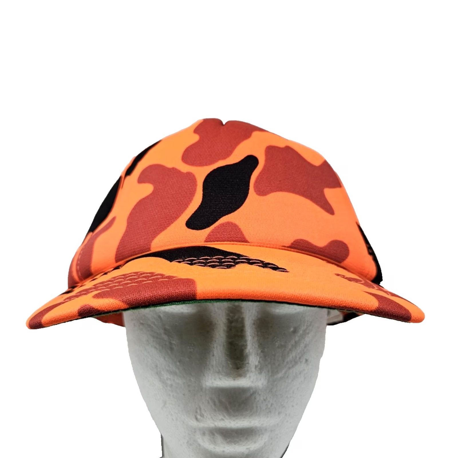 Vintage VINTAGE YoungAn Hat Co. Hat Cap Snap Back One Size Orange Camo Hunting Mens Outdoor 90s Snapback Hat Size ONE SIZE - 2 Thumbnail
