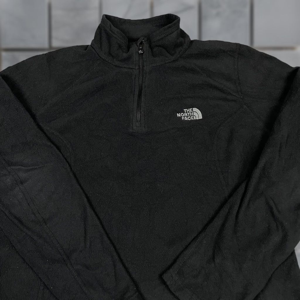 The North Face The North Face Fleece Jacket Womens Medium Black Quarter Zip Fleece Lining* Size M / US 6-8 / IT 42-44 - 1 Thumbnail