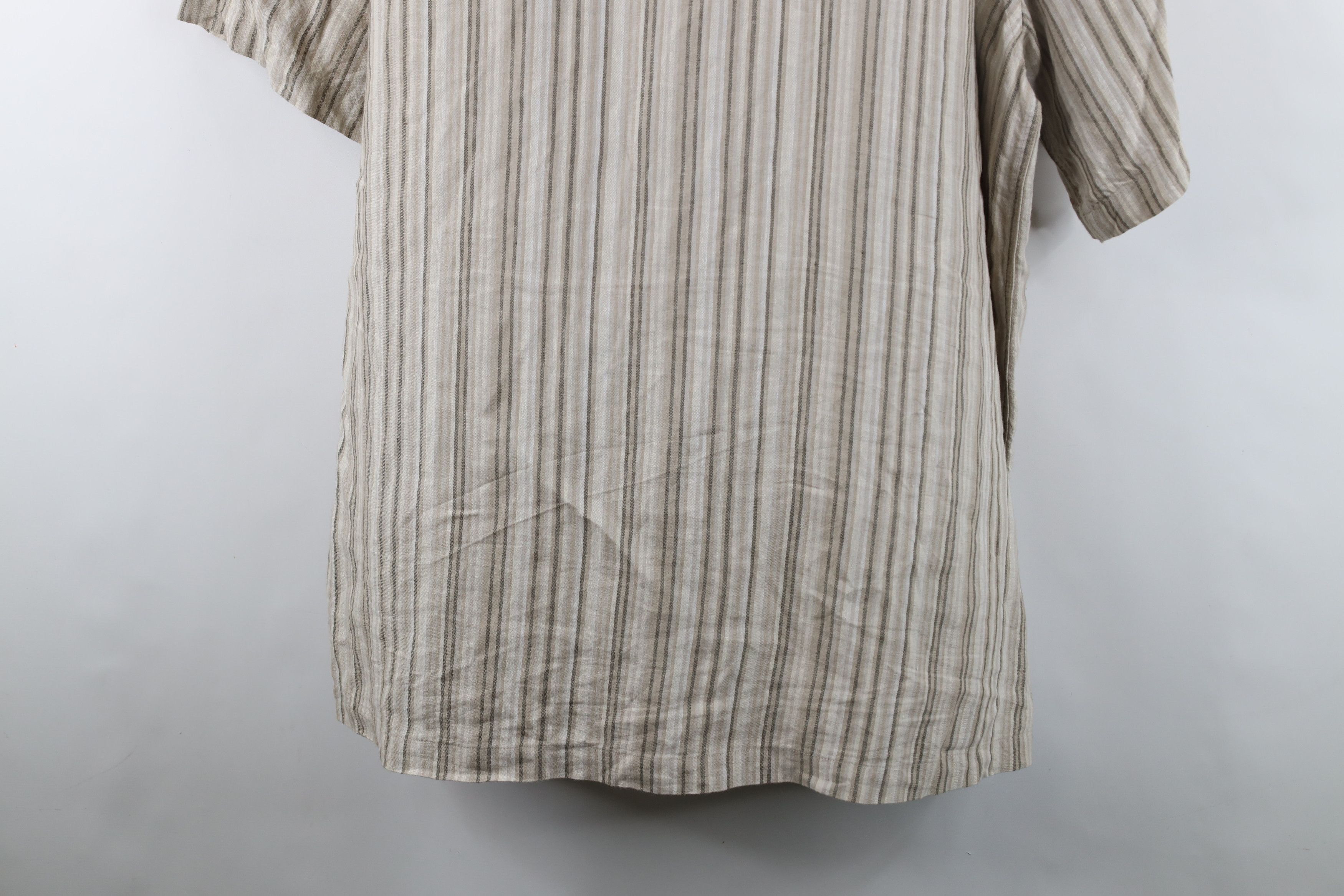 Vintage Vintage 90s Y2K Streetwear Linen Short Sleeve Button Shirt Size US XXL / EU 58 / 5 - 12 Thumbnail