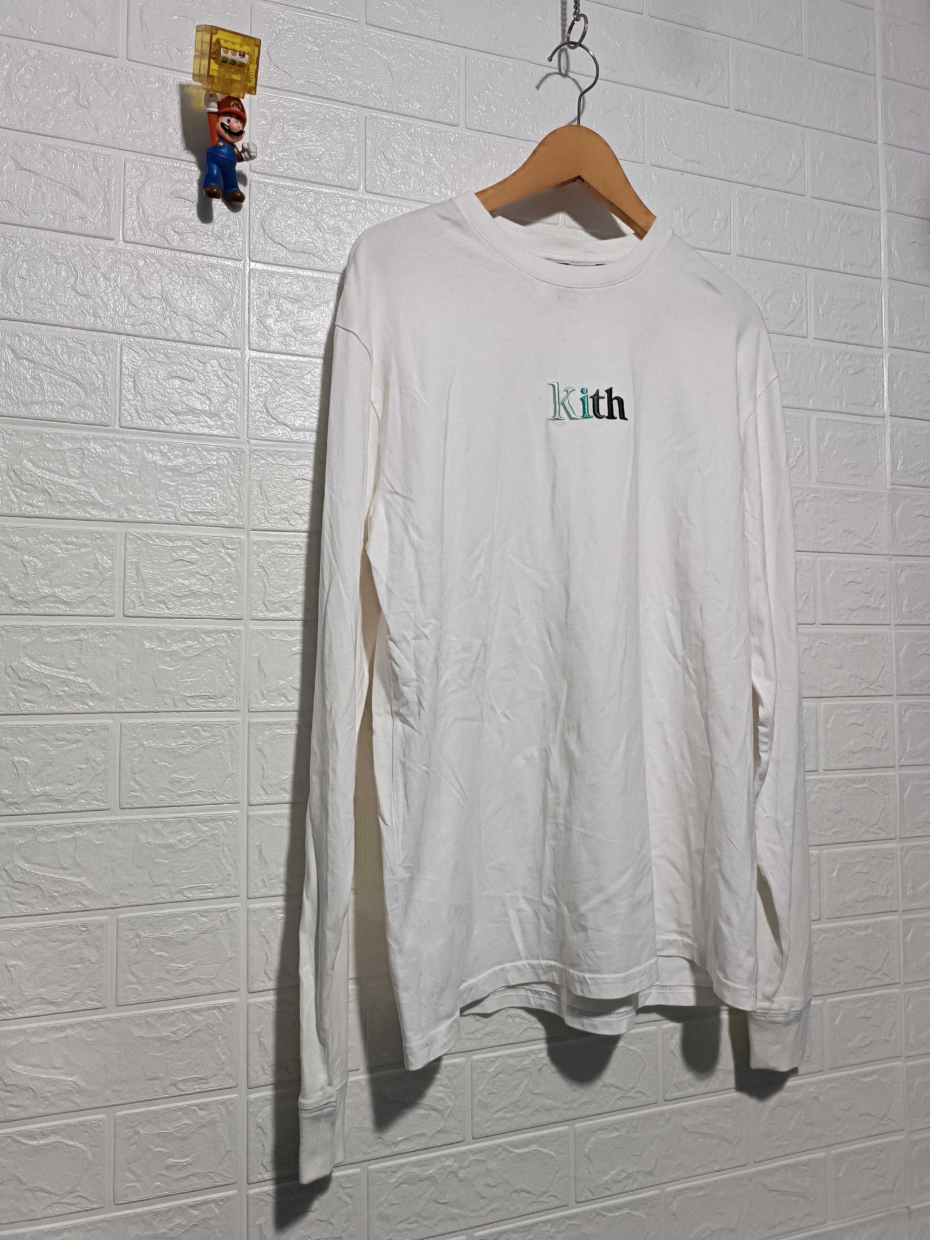Kith Kith 21SS Serif Logo Long Sleeve Tee White Size US M / EU 48-50 / 2 - 4 Thumbnail