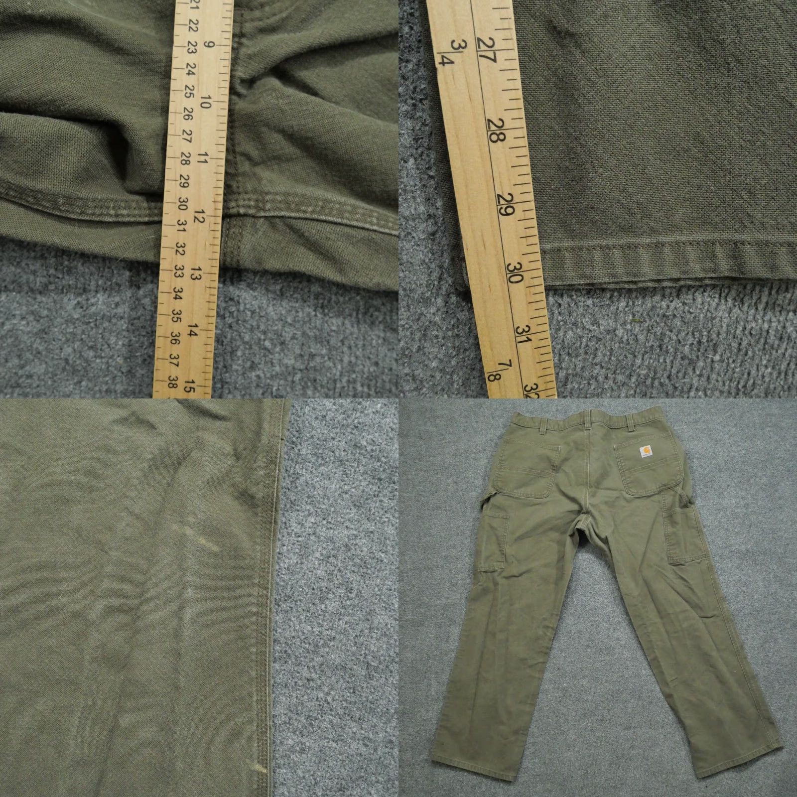 Carhartt VINTAGE Carhartt Pants Mens 42x30 Green Canvas Pants Workwear Relaxed Rugged Flex 40x30 Size US 40 / EU 56 - 8 Thumbnail