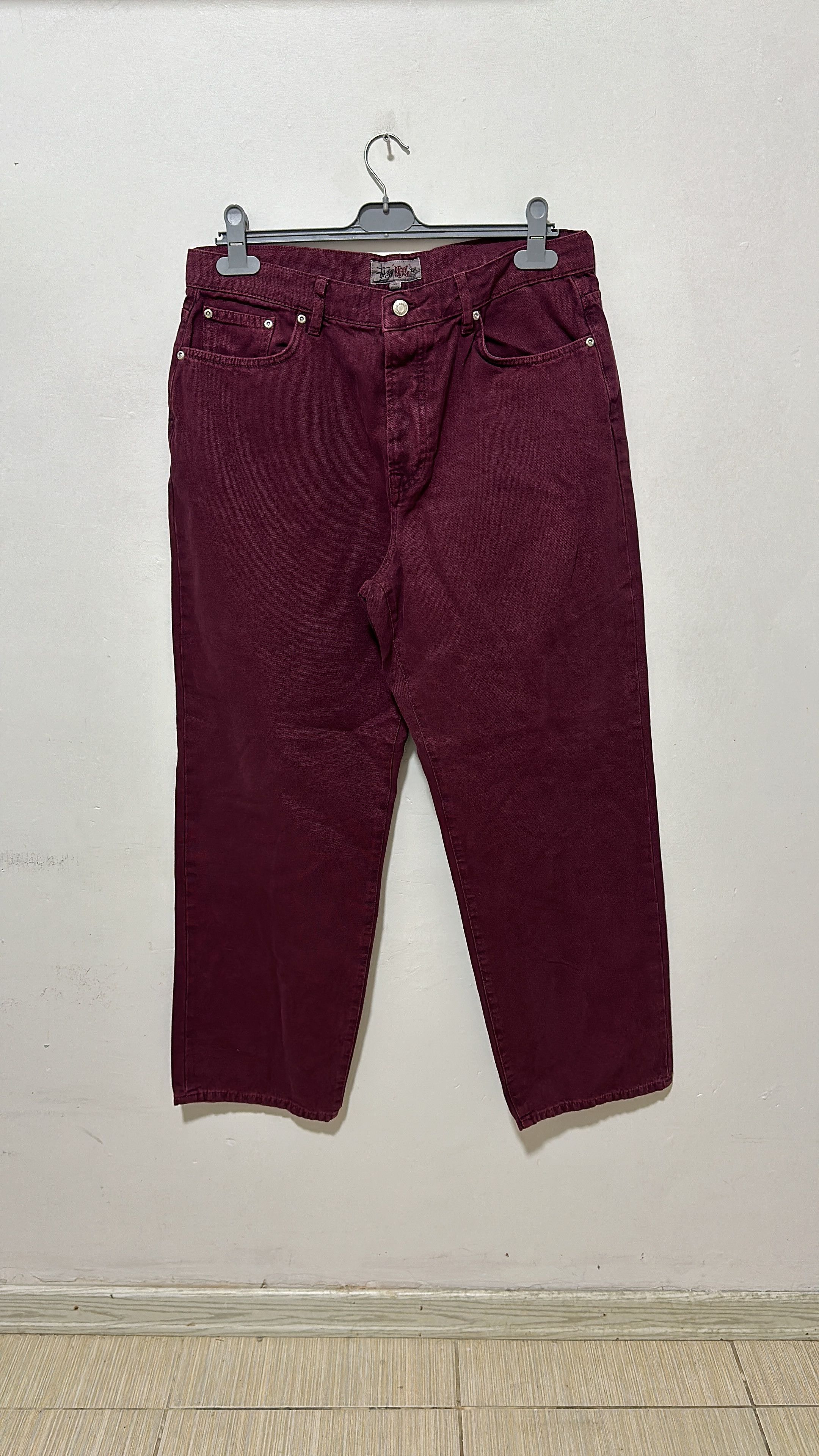 Stussy Stussy Big Ol Jean Wine Size 34 Size US 34 / EU 50 - 3 Thumbnail