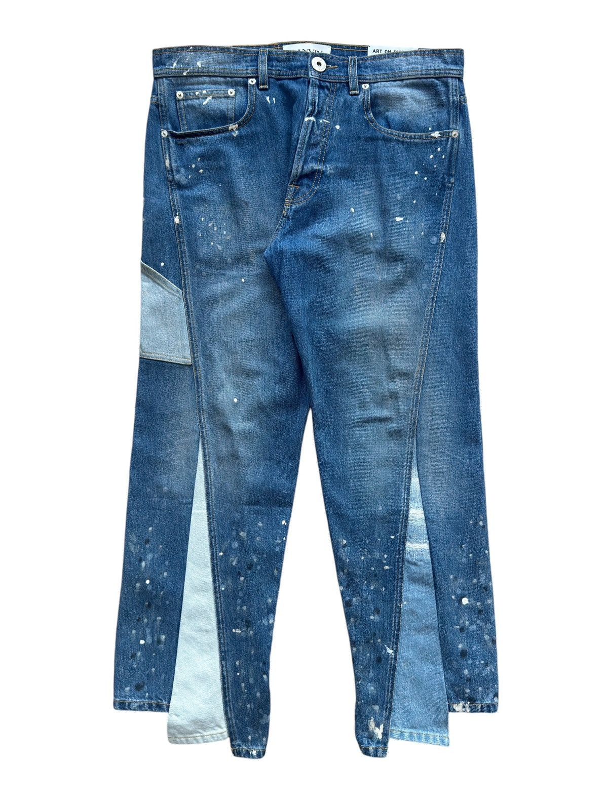 Gallery Dept Lanvin Flared Painter Denim Jeans