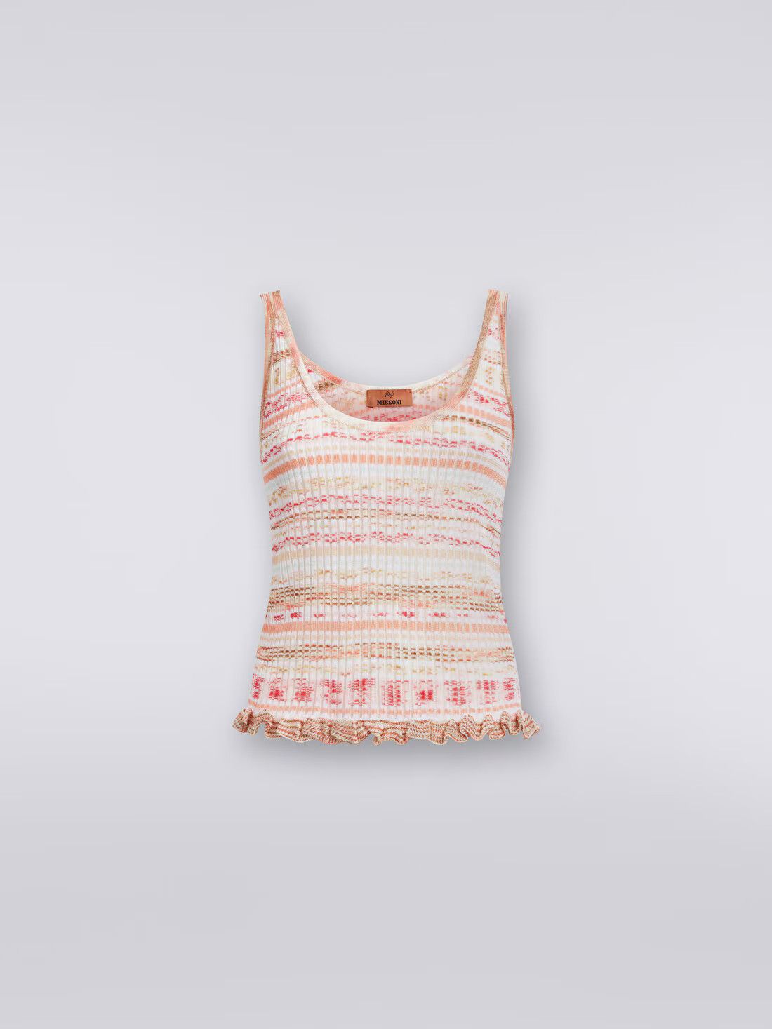Missoni o1mle0425 Ribbed Tank Top in Multicolor Size M / US 6-8 / IT 42-44 - 1 Thumbnail