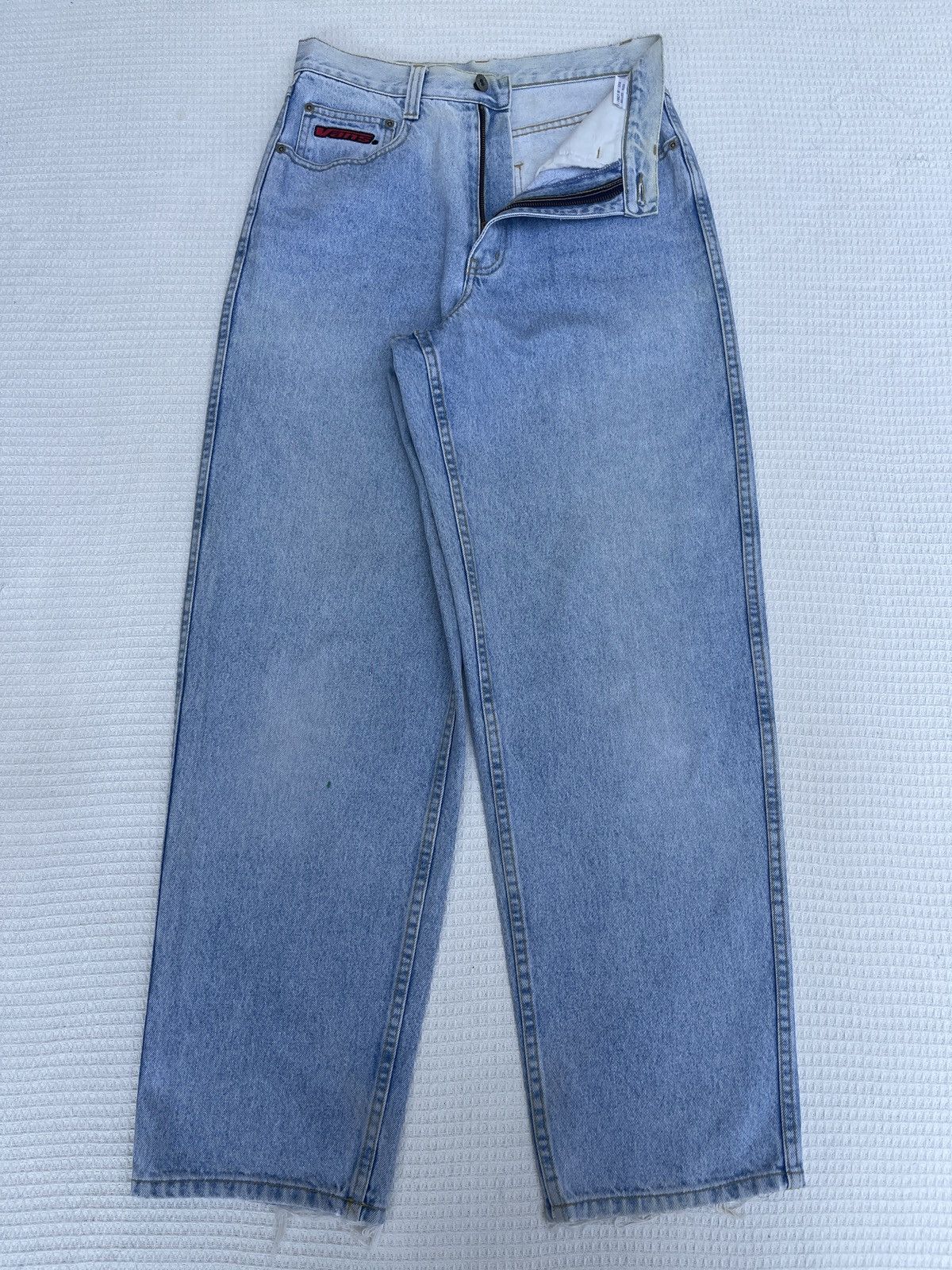 Vans Last Drop🔥Rare🔥Vintage 90s Vans USA Baggy Fit Jeans Size US 29 - 2 Thumbnail