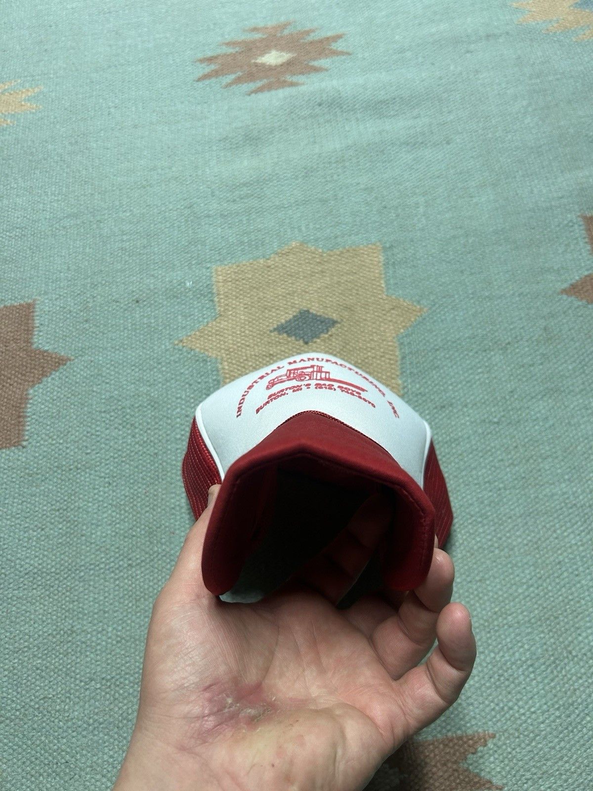 Vintage trucker hat industrial manufacturin Burton Michigan bad boys Size ONE SIZE - 3 Thumbnail
