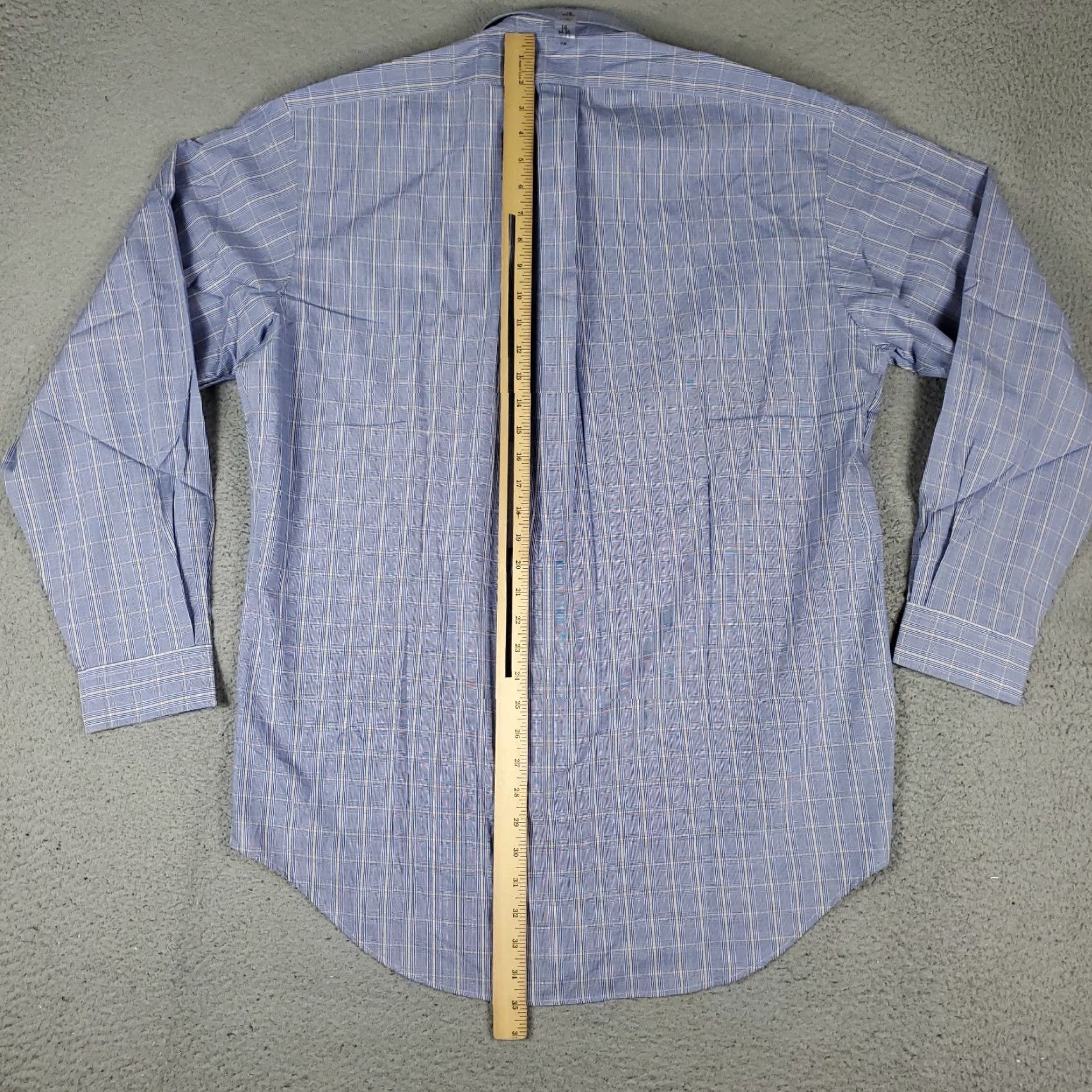 Ralph Lauren Ralph Lauren Shirt Mens 16 Blue Plaid Yarmouth Pony Dress Button Up Shirt Size 42R - 3 Thumbnail