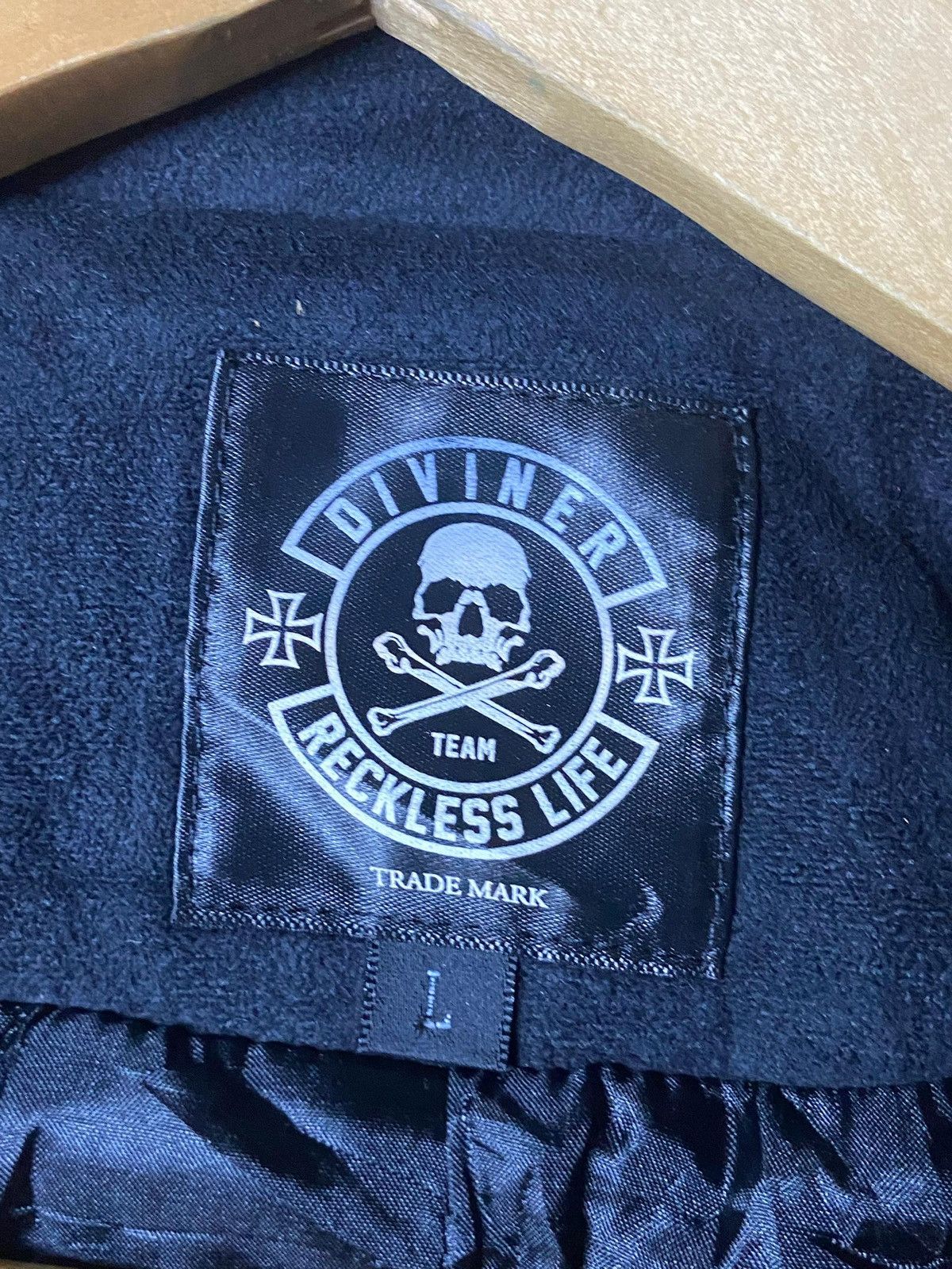Japanese Brand DIVINER RECKLESS LIFE PUNK LEATHER SUEDE JACKET (139) Size US XXS / EU 40 - 9 Thumbnail