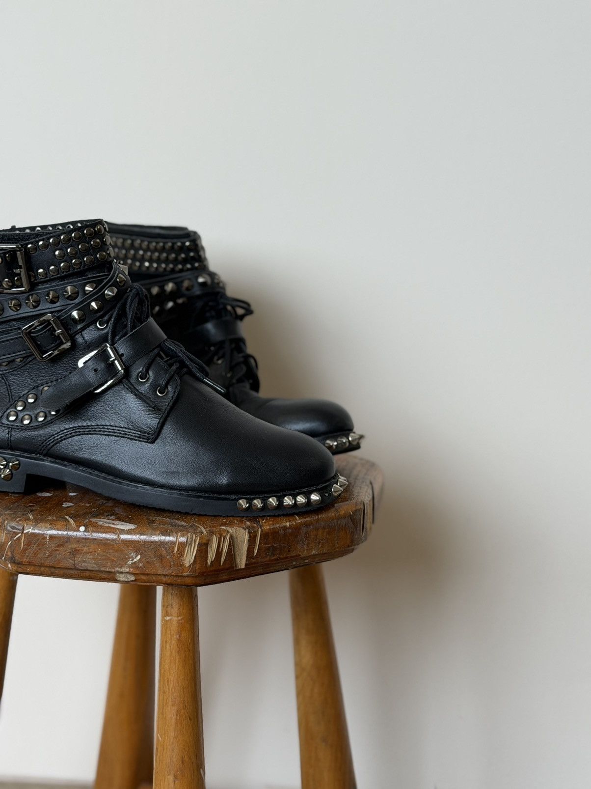 Yves Saint Laurent YvesSaintLaurent Luxury Biker Goth Archive Boots Size US 6 / IT 36 - 4 Thumbnail