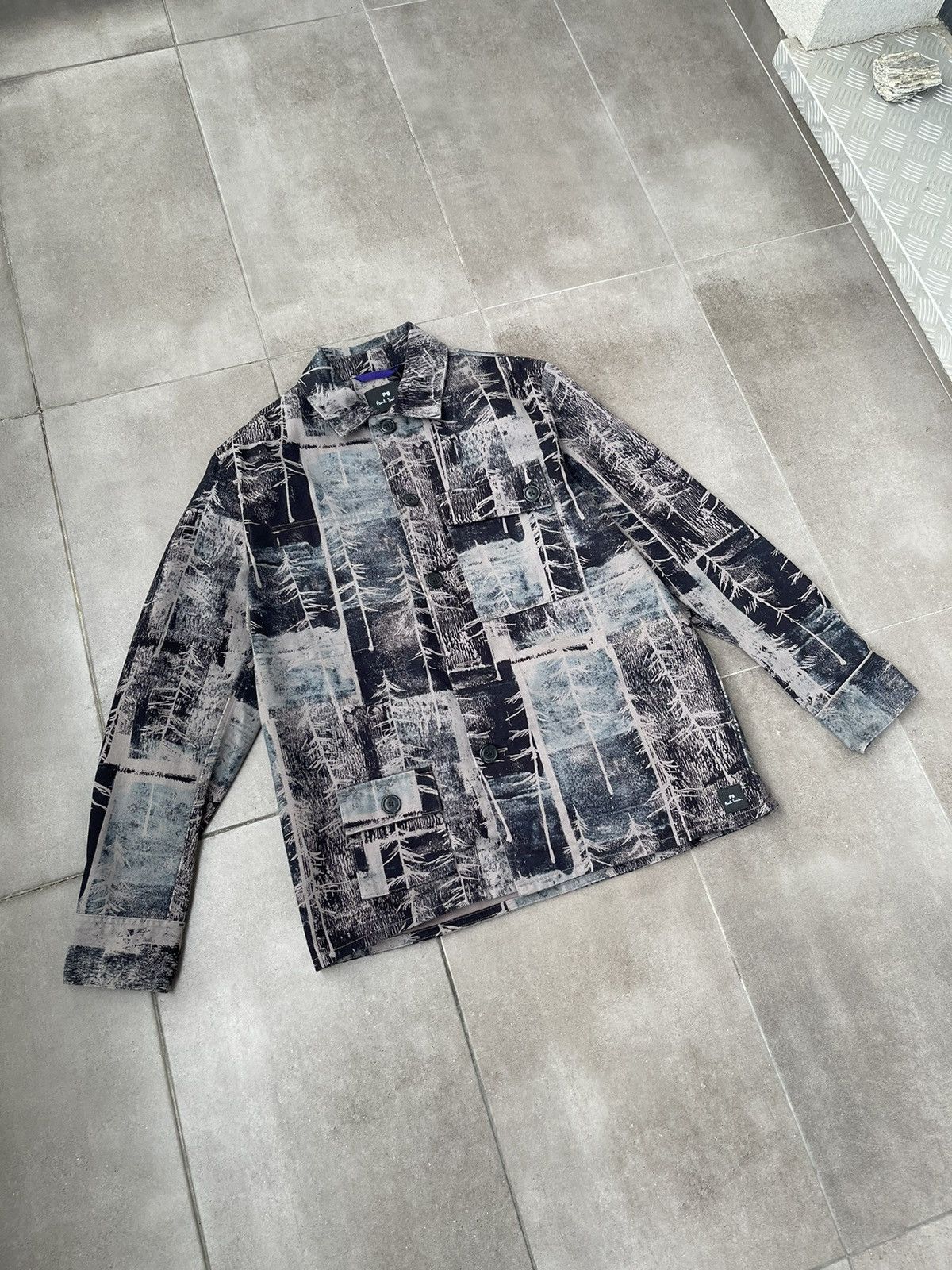 Paul Smith !DS! FW22 Paul Smith Grey Forest Summer Overshirt Jacket Size US M / EU 48-50 / 2 - 8 Thumbnail