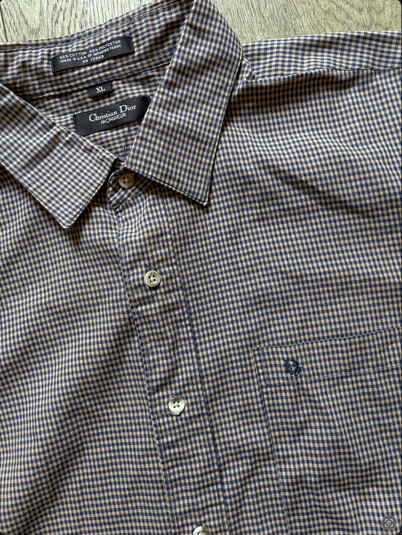 Christian Dior Monsieur Christian Dior Monsieur Check Shirt Size US XL / EU 56 / 4 - 1 Thumbnail