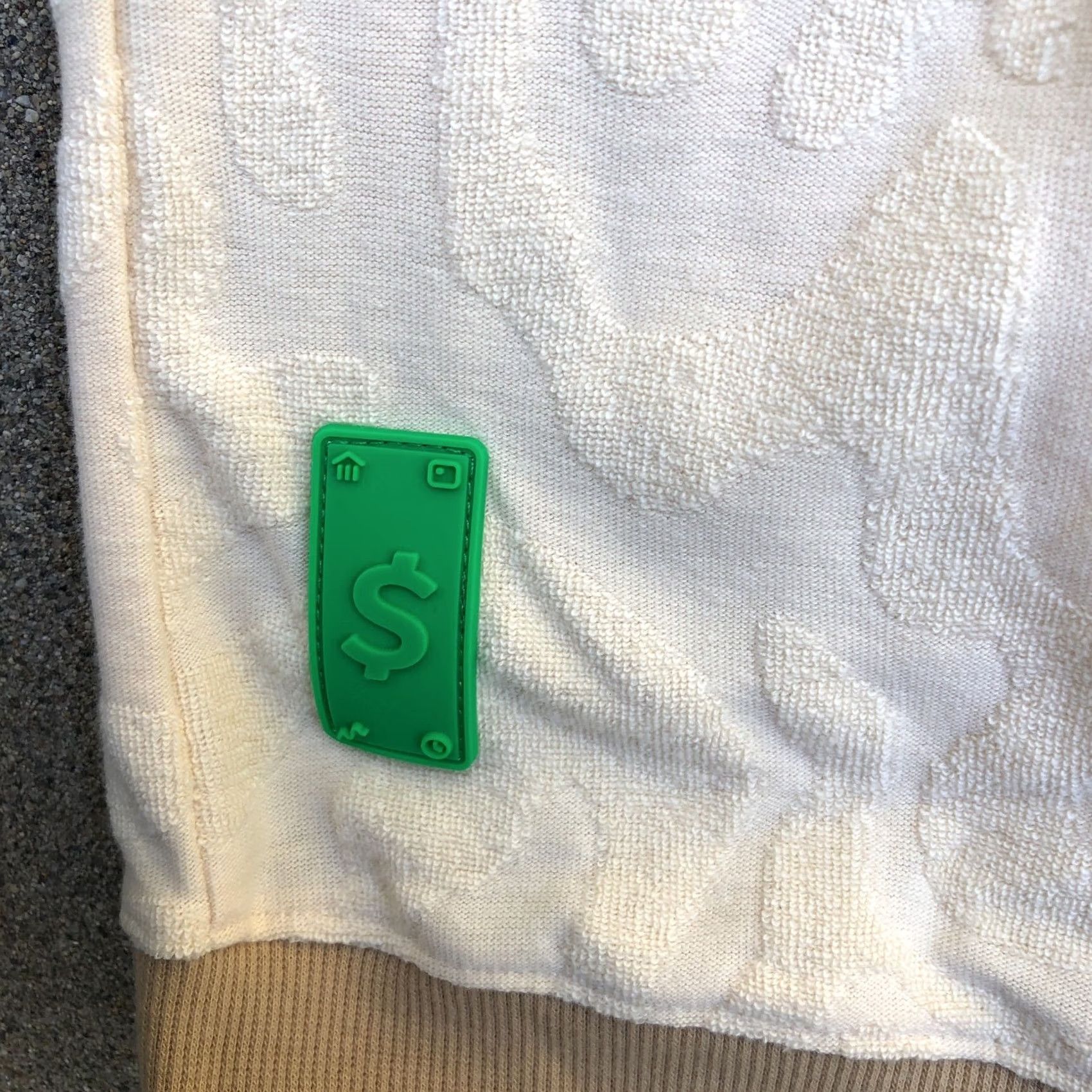 CLOT CASH BY CASH APP Fuzzy Terry Cloth Shirt MED Men's Short Sleeve Beige NWT Top Shirt Size US M / EU 48-50 / 2 - 5 Thumbnail