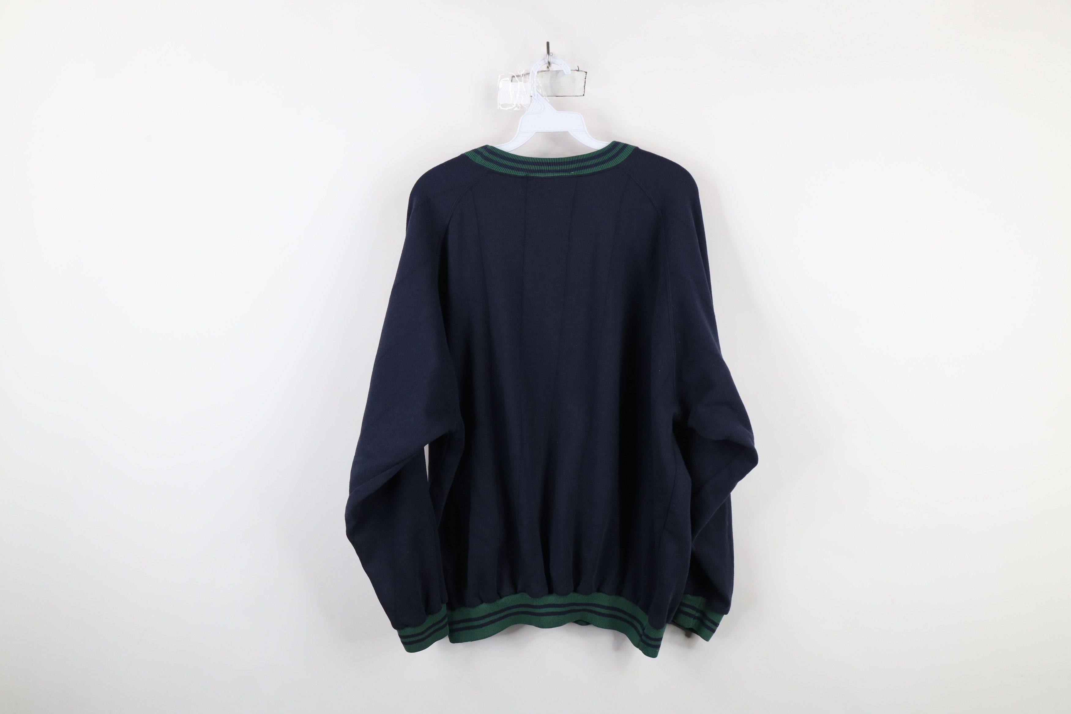 Vintage Vintage 90s Streetwear Striped Boxy Fit Crewneck Sweatshirt Size US XL / EU 56 / 4 - 8 Thumbnail