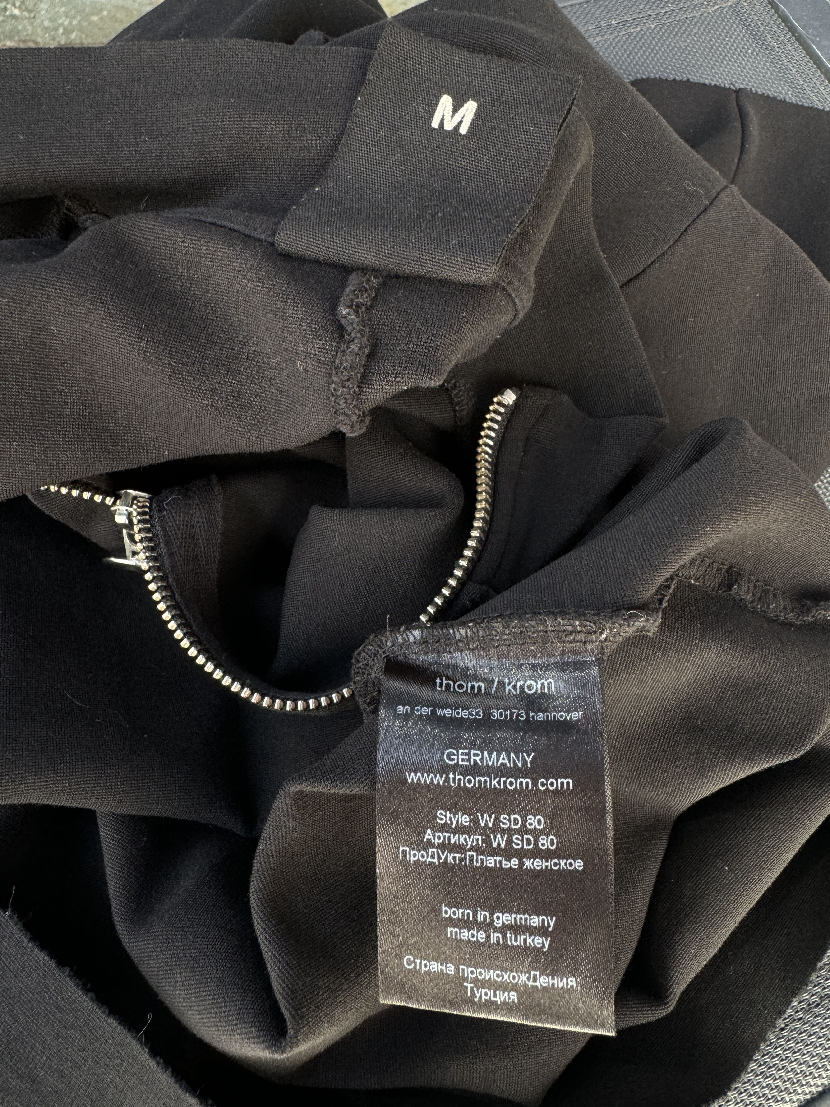 Thom Krom THOM KROM Black Stretch Dress Cotton Size M Size M / US 6-8 / IT 42-44 - 8 Thumbnail