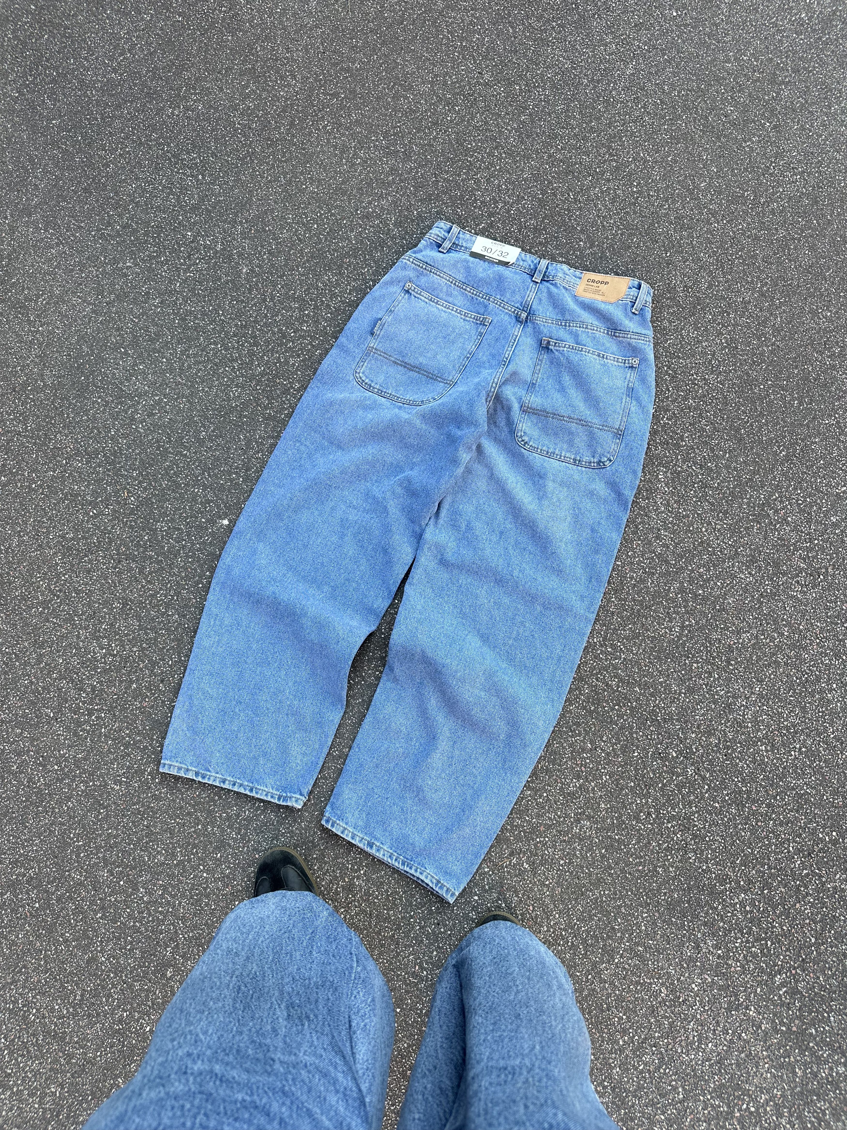 Japanese Brand Baggy Skate Jeans Blue Denim Japanese Style New Size US 32 / EU 48 - 2 Thumbnail