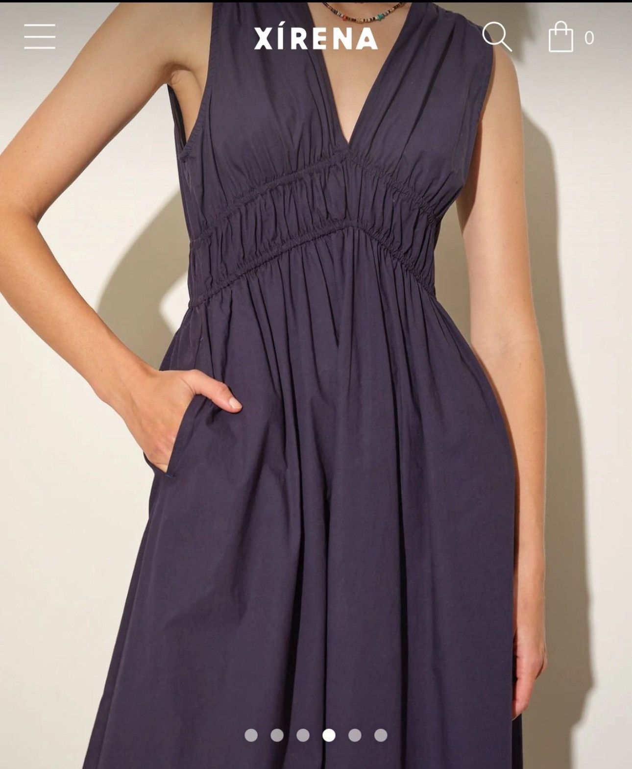 Xirena Darkest Navy Cyra Dress Size M / US 6-8 / IT 42-44 - 4 Thumbnail