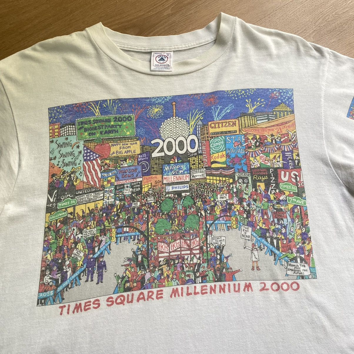 Vintage RARE! Vintage 90’s New York Time Square Size US M / EU 48-50 / 2 - 2 Thumbnail