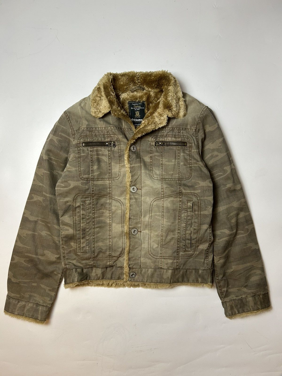 Japanese Brand × Vintage KISSMARK VINTAGE FAUX FUR LINING JACKET Size US M / EU 48-50 / 2 - 1 Thumbnail