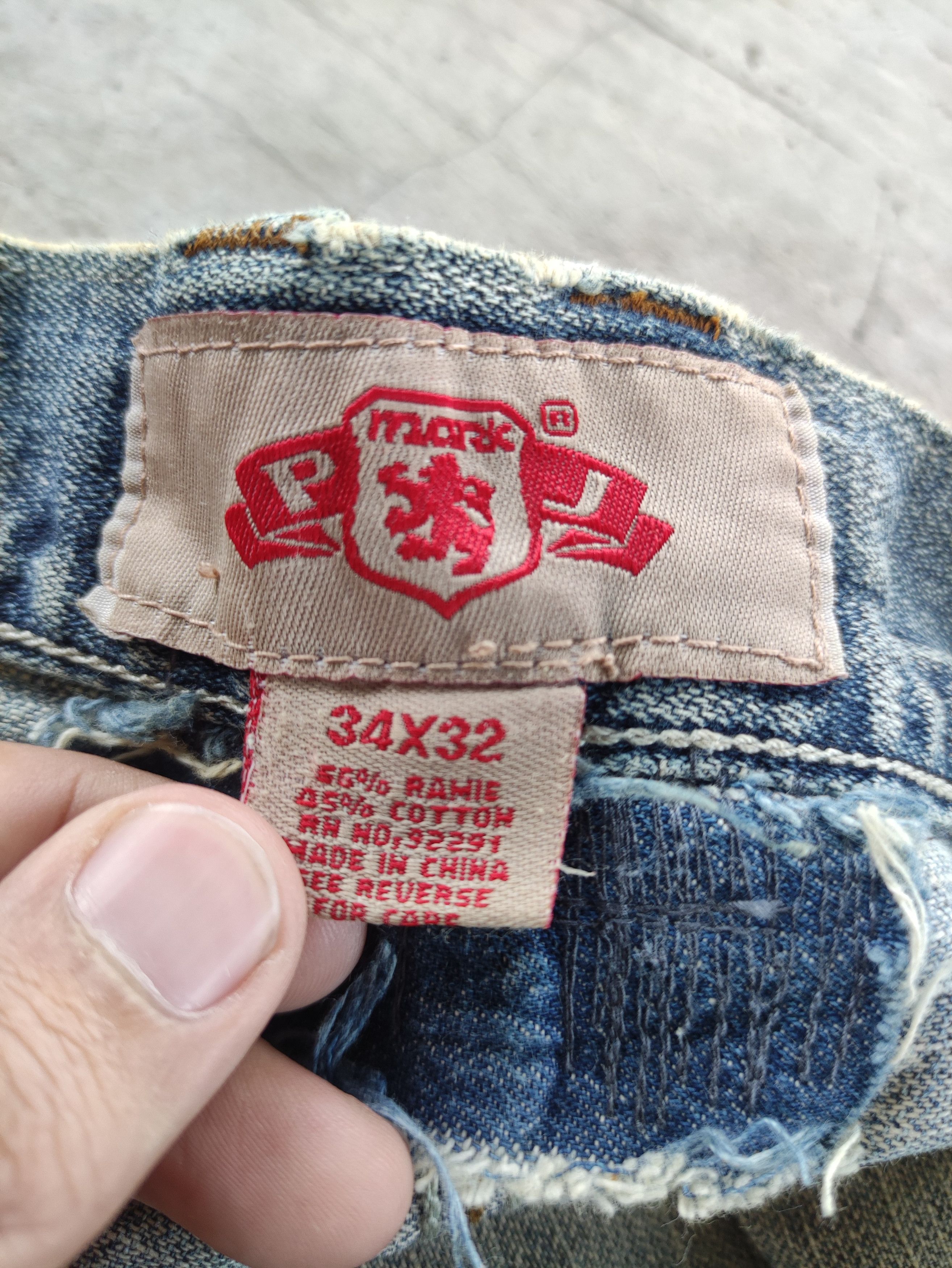 Japanese Brand Vintage Japanese Baggy Jean Distressed Faded Denim Size US 36 / EU 52 - 7 Thumbnail