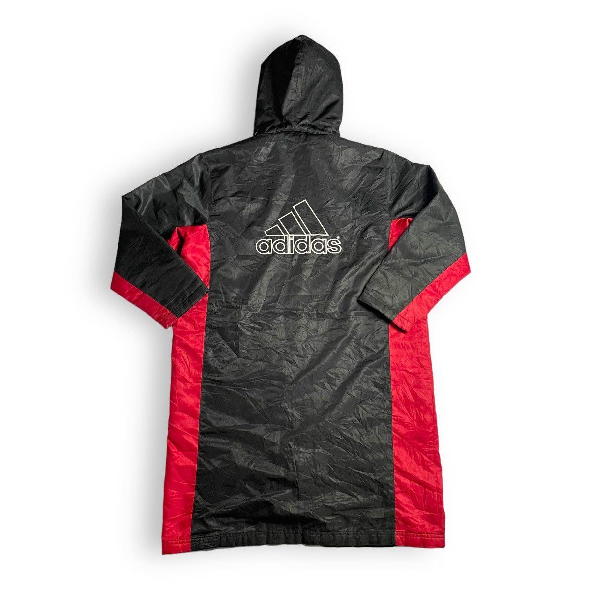 Adidas × Vintage VINTAGE ADIDAS EMBROIDERED LOGO SPELL OUT LONG JACKET Size US L / EU 52-54 / 3 - 1 Thumbnail
