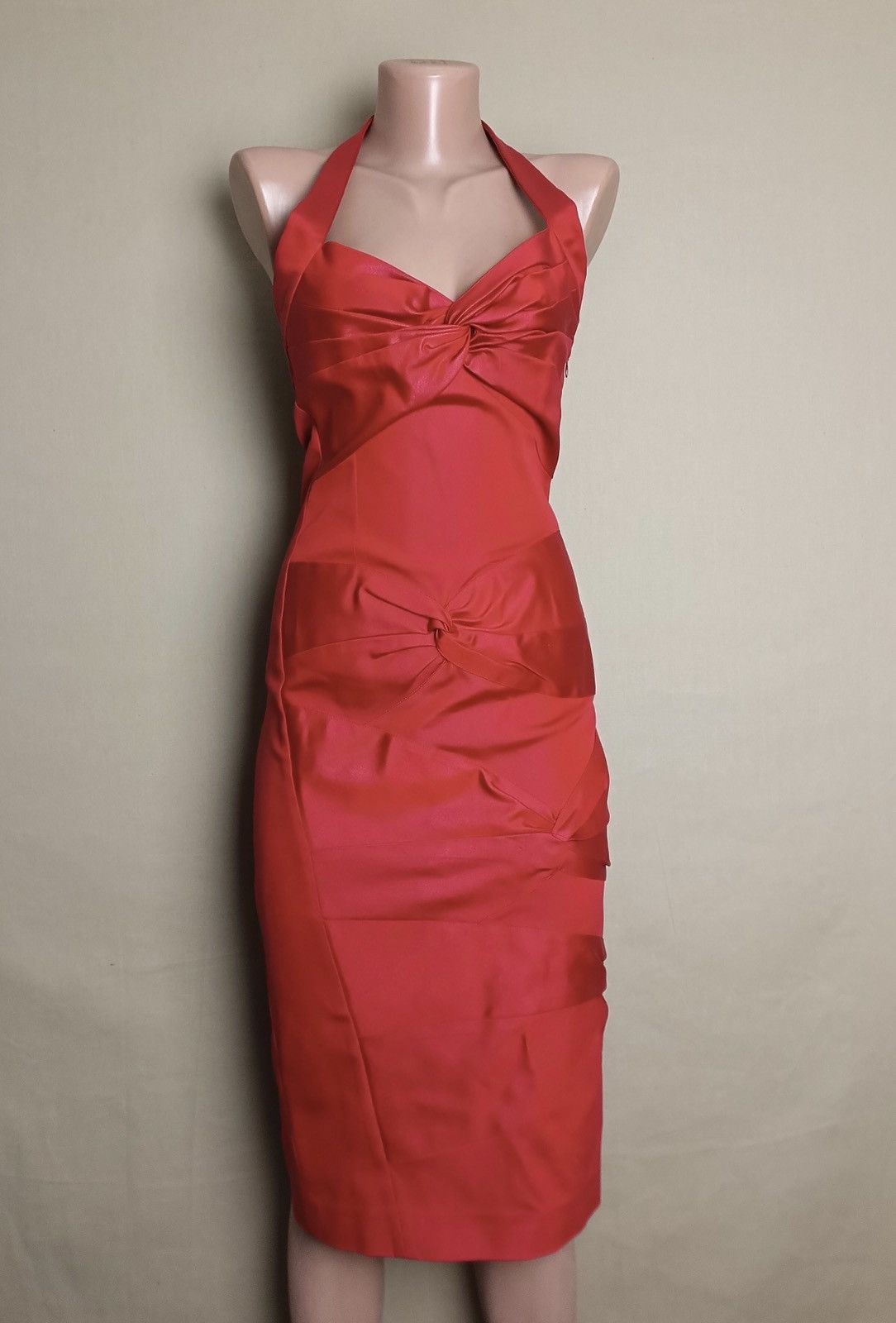 Dior × John Galliano Christian Dior by John Galliano F/W 2003 Runway Halter Dress Size M / US 6-8 / IT 42-44 - 3 Thumbnail