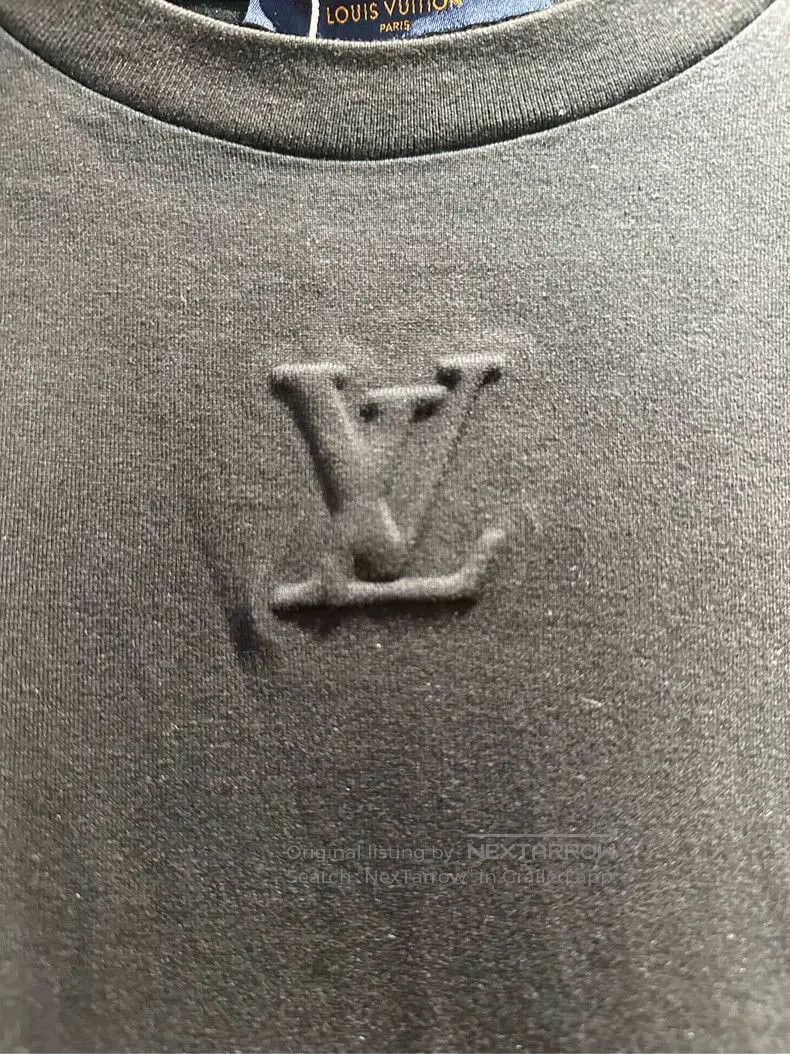 Louis Vuitton LOUIS VUITTON Logo Solid Short Sleeve T-shirt. Size US L / EU 52-54 / 3 - 2 Thumbnail