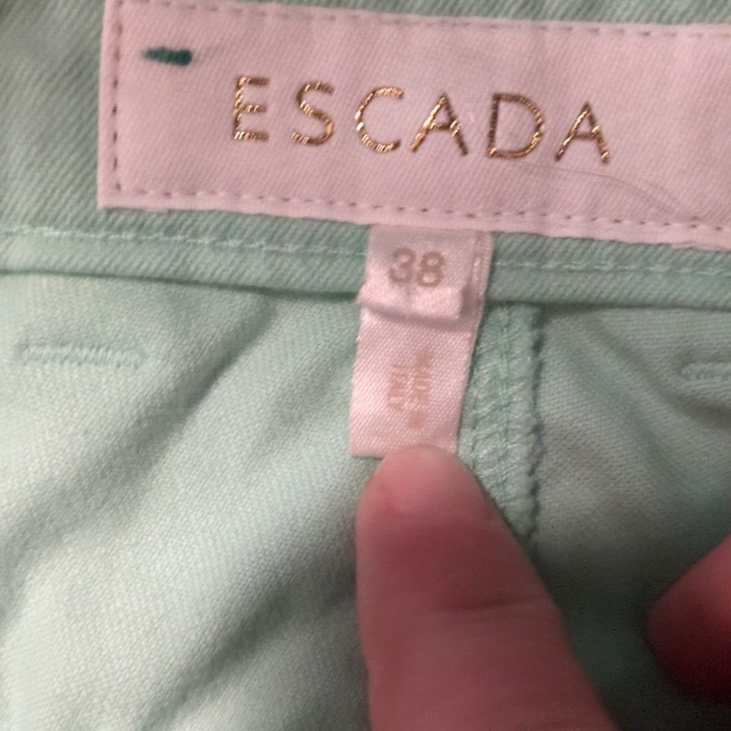 Escada Escada Mint Green Pants Size 38 Size 30" / US 8 / IT 44 - 3 Thumbnail