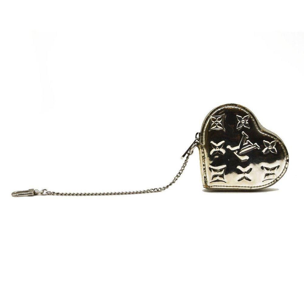Louis Vuitton Monogram Miroir Heart Coin Purse Silver – Vintage by Misty