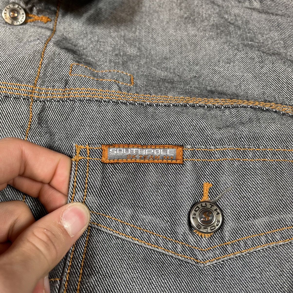 Southpole Vintage 90s Y2K Reflective Chrome South Pole Denim Jacket Size US M / EU 48-50 / 2 - 9 Thumbnail