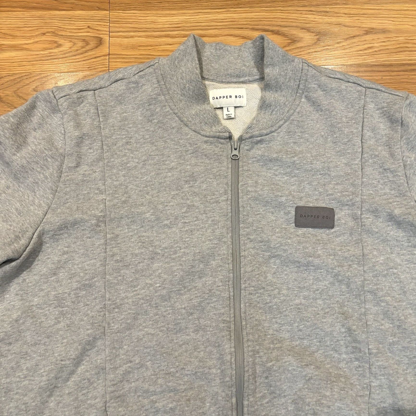 Vintage Dapper Boi Bomber Jacket Men Cotton Heather Gray Large Size L Sold Out Regular Fit Zip Stand-Up Collar Size US L / EU 52-54 / 3 - 7 Thumbnail