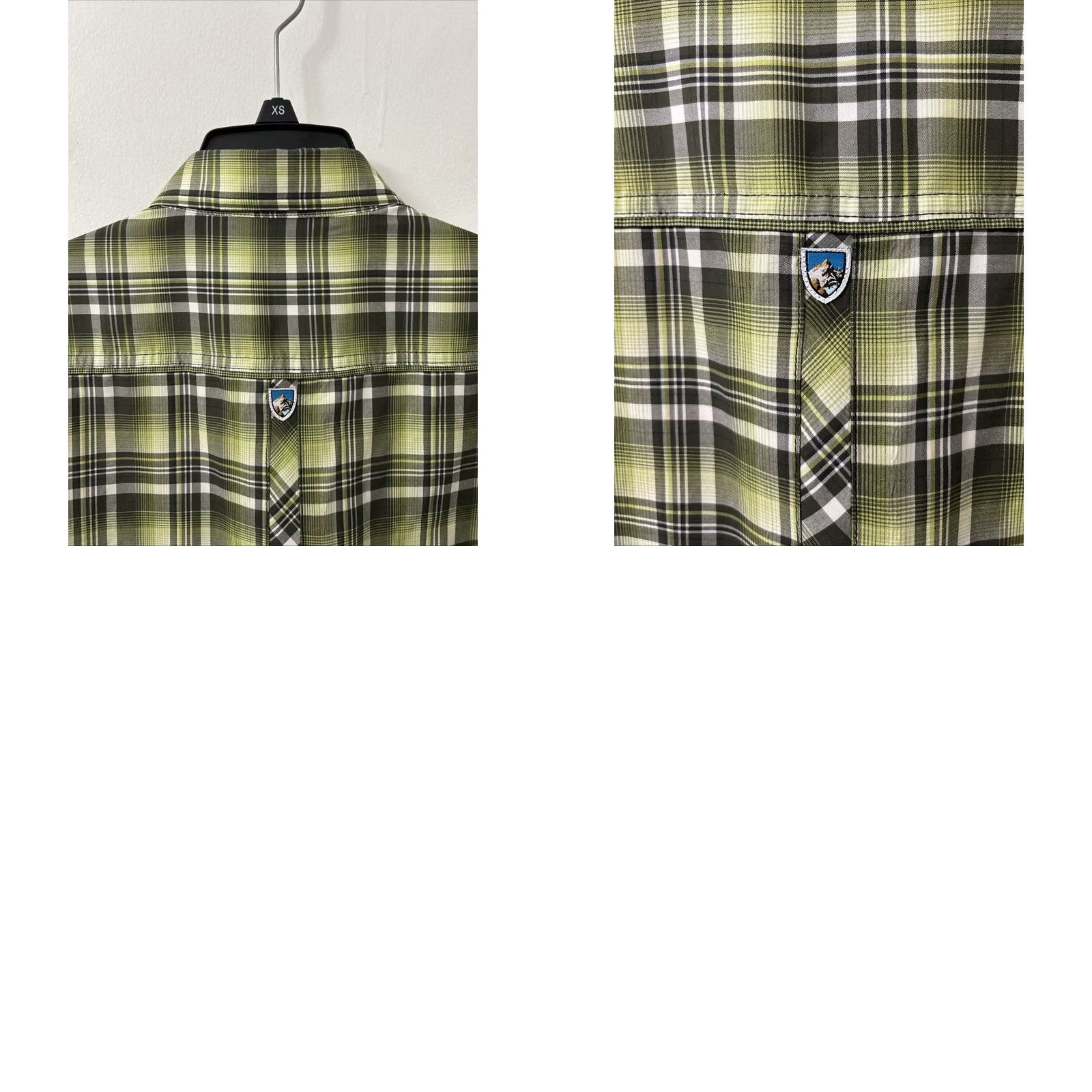 Vintage Kuhl Eluxur Shirt Mens M Green Plaid Button Down Pockets S/S Outdoor Casual Lightweight Moisture Wicking Size US M / EU 48-50 / 2 - 9 Thumbnail