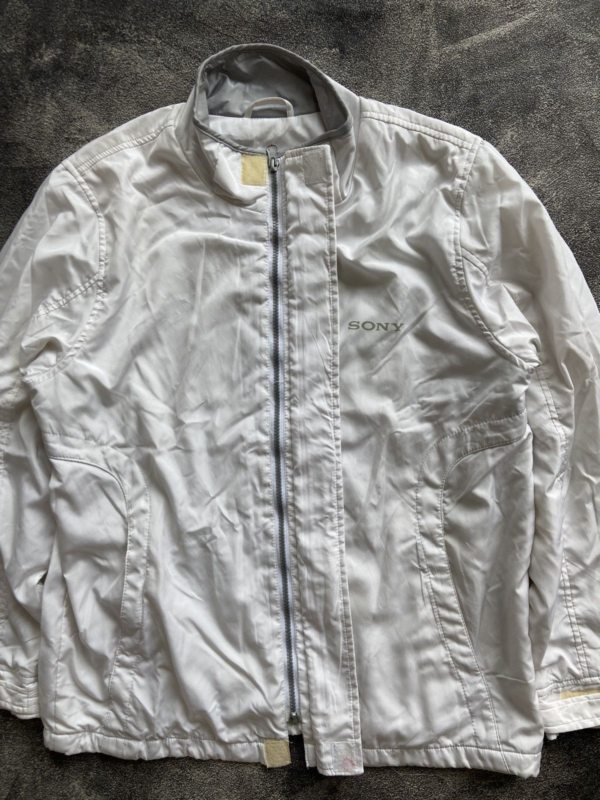 Sony Vintage SONY White Jacket Size US L / EU 52-54 / 3 - 3 Thumbnail
