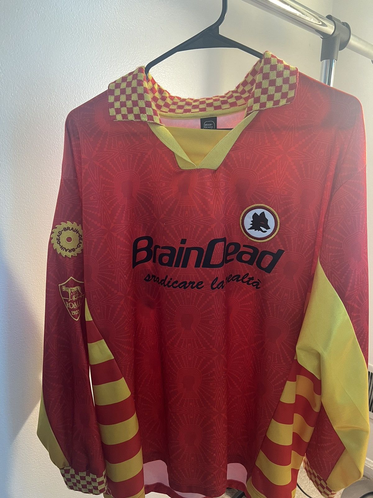 Brain Dead Brain Dead AS Roma Jersey Size US L / EU 52-54 / 3 - 1 Thumbnail