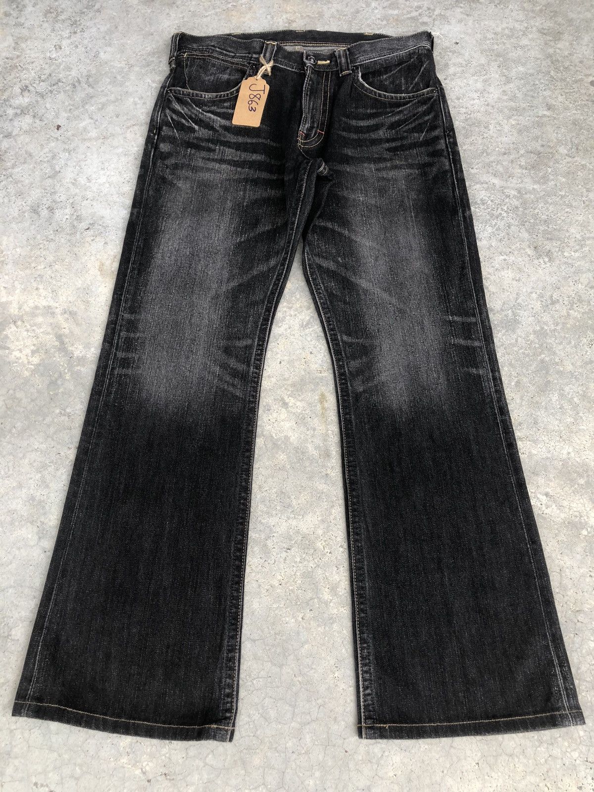 Y2k Wrangler Flared Jeans Distressed Jeans