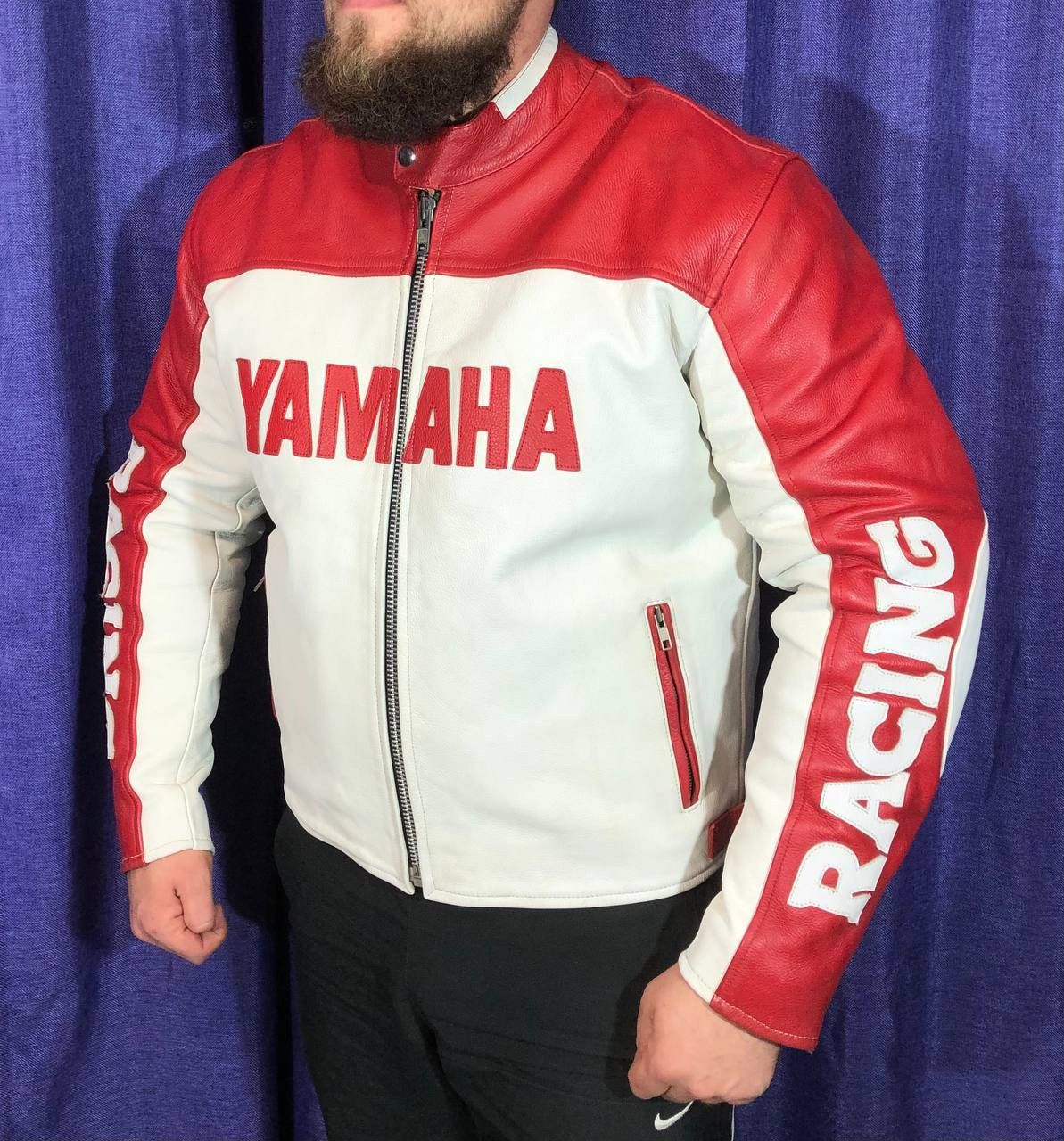 Yamaha Yamaha Moto Vintage Leather Racing Jacket Size US XL / EU 56 / 4 - 1 Thumbnail