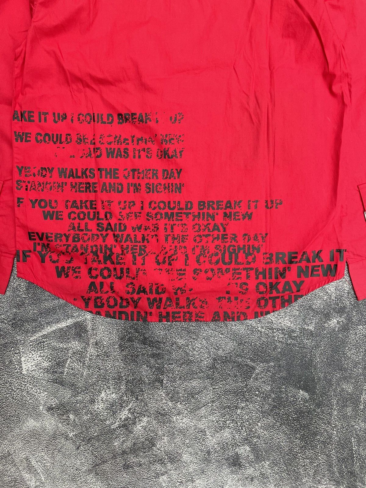 If Six Was Nine Slash number English letter print shirt Cross Punk Style Size US L / EU 52-54 / 3 - 8 Thumbnail
