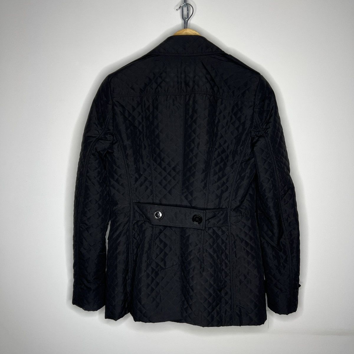Burberry × Designer Burberry Classic Quilted Jacket Black Dark Nova Check Size S / US 4 / IT 40 - 10 Thumbnail